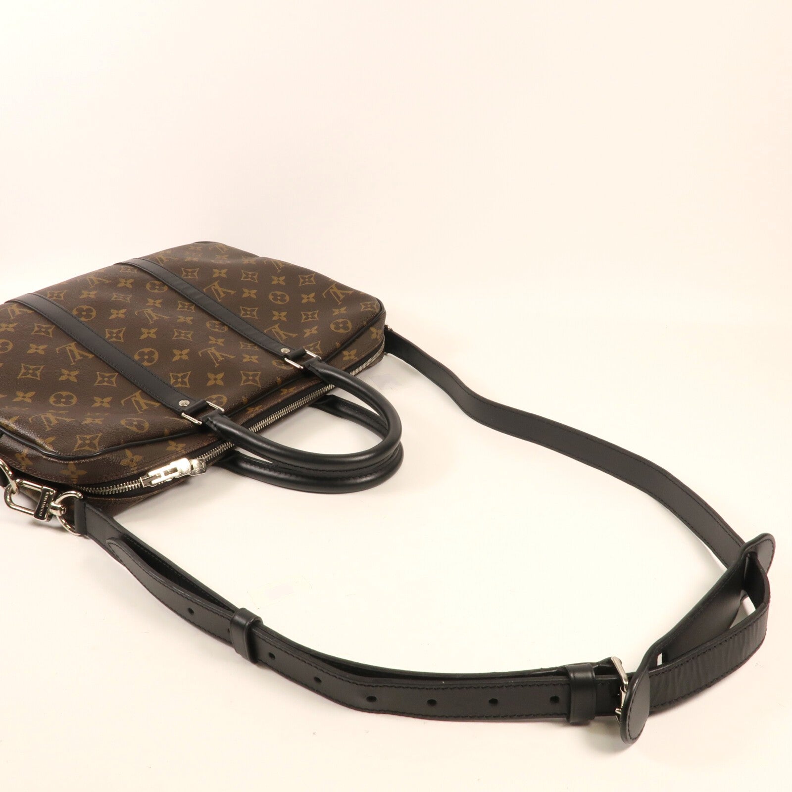 LOUIS VUITTON Monogram Porte-Documents Voyage PM銀扣公事包