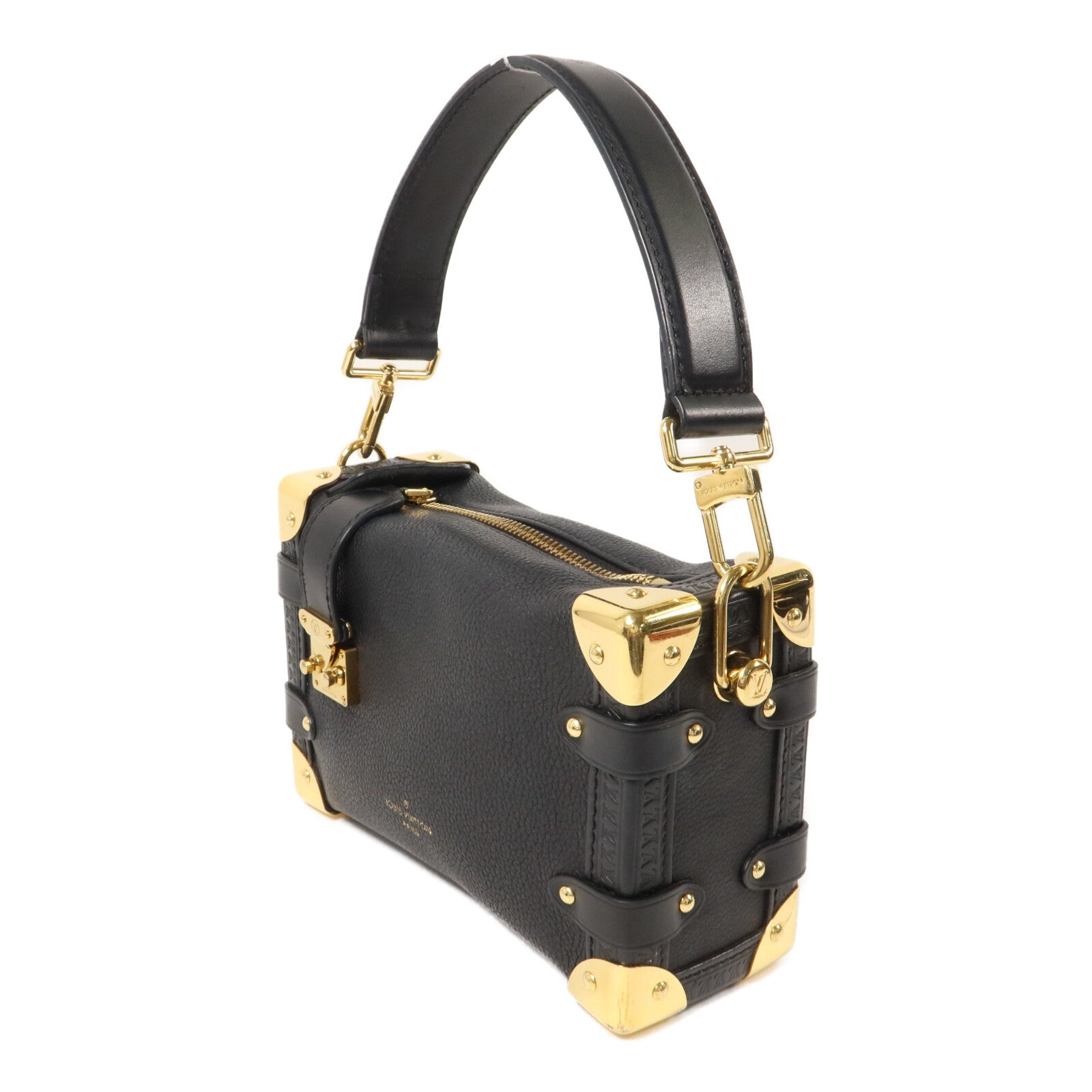 LOUIS VUITTON 牛皮皮革Side Trunk PM手挽肩背兩用袋