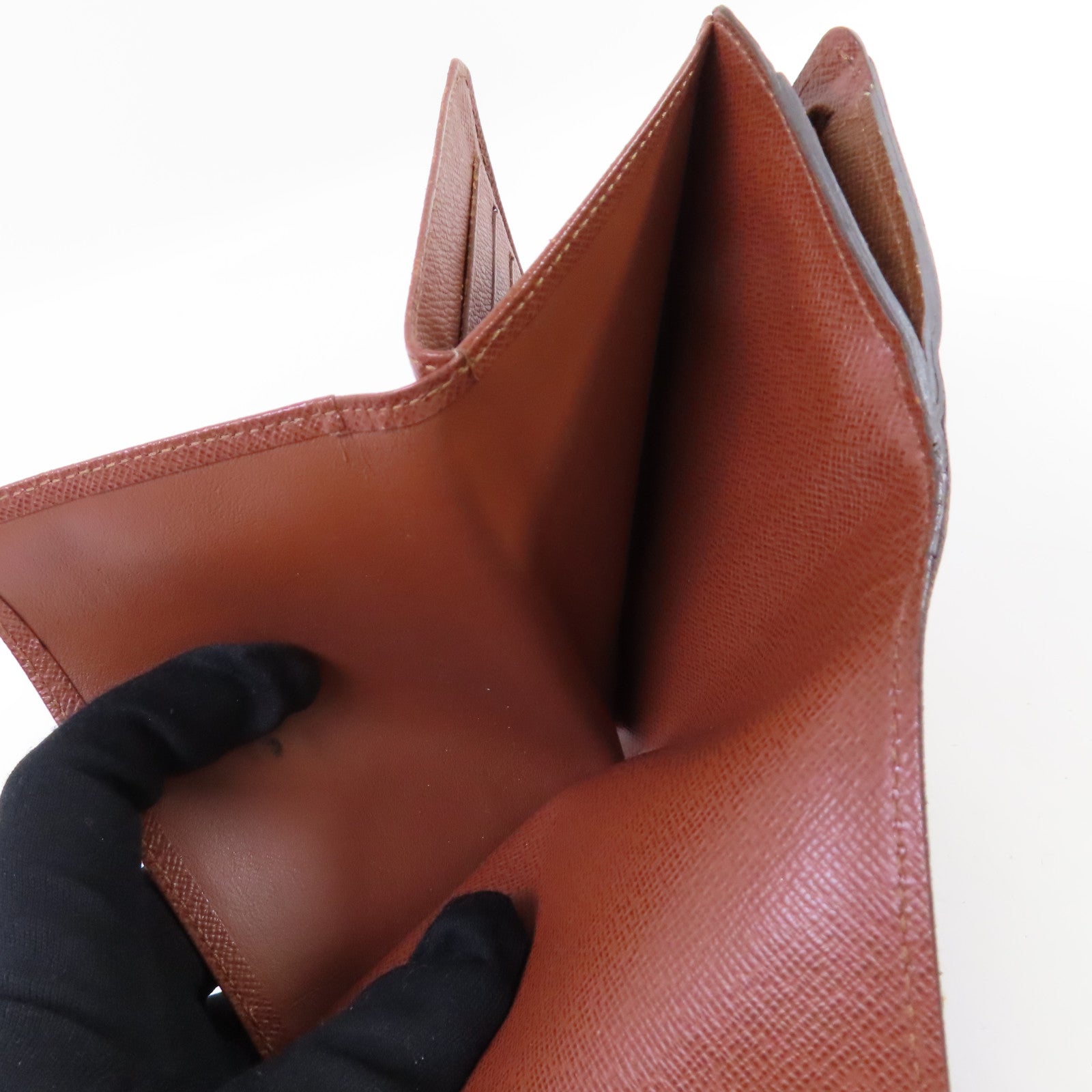 LOUIS VUITTON Monogram Joey Short Wallet金扣短錢包啡色
