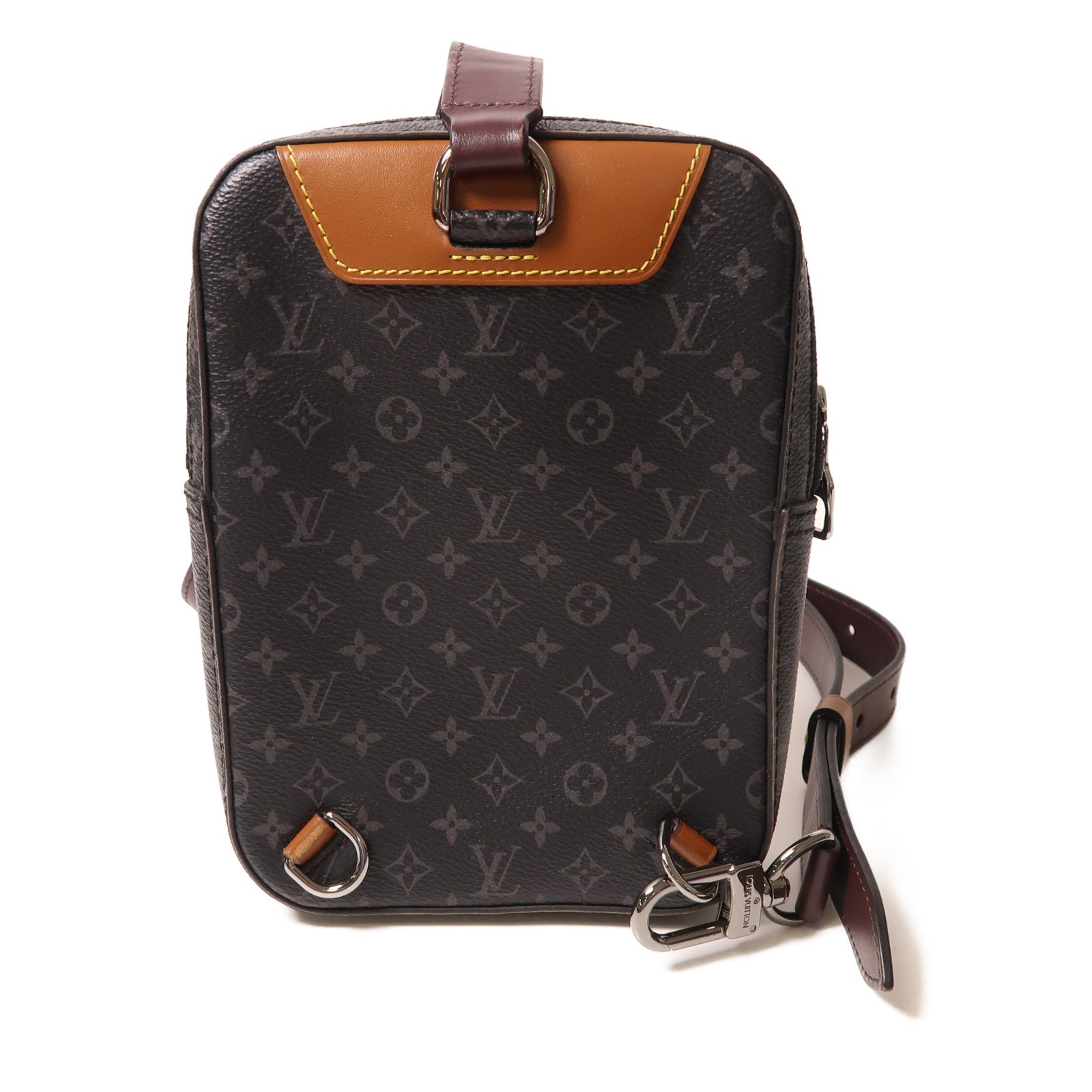 LOUIS VUITTON Monogram Eclipse Patchwork Amazon銀扣斜孭袋