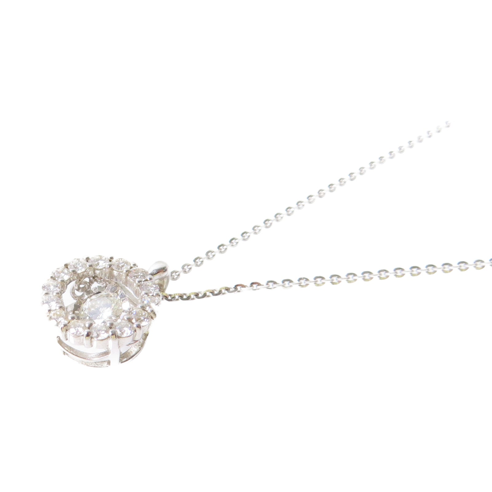JEWELRY 18K白金/0.11ct/0.18ct鑽石Diamond Necklace項鏈
