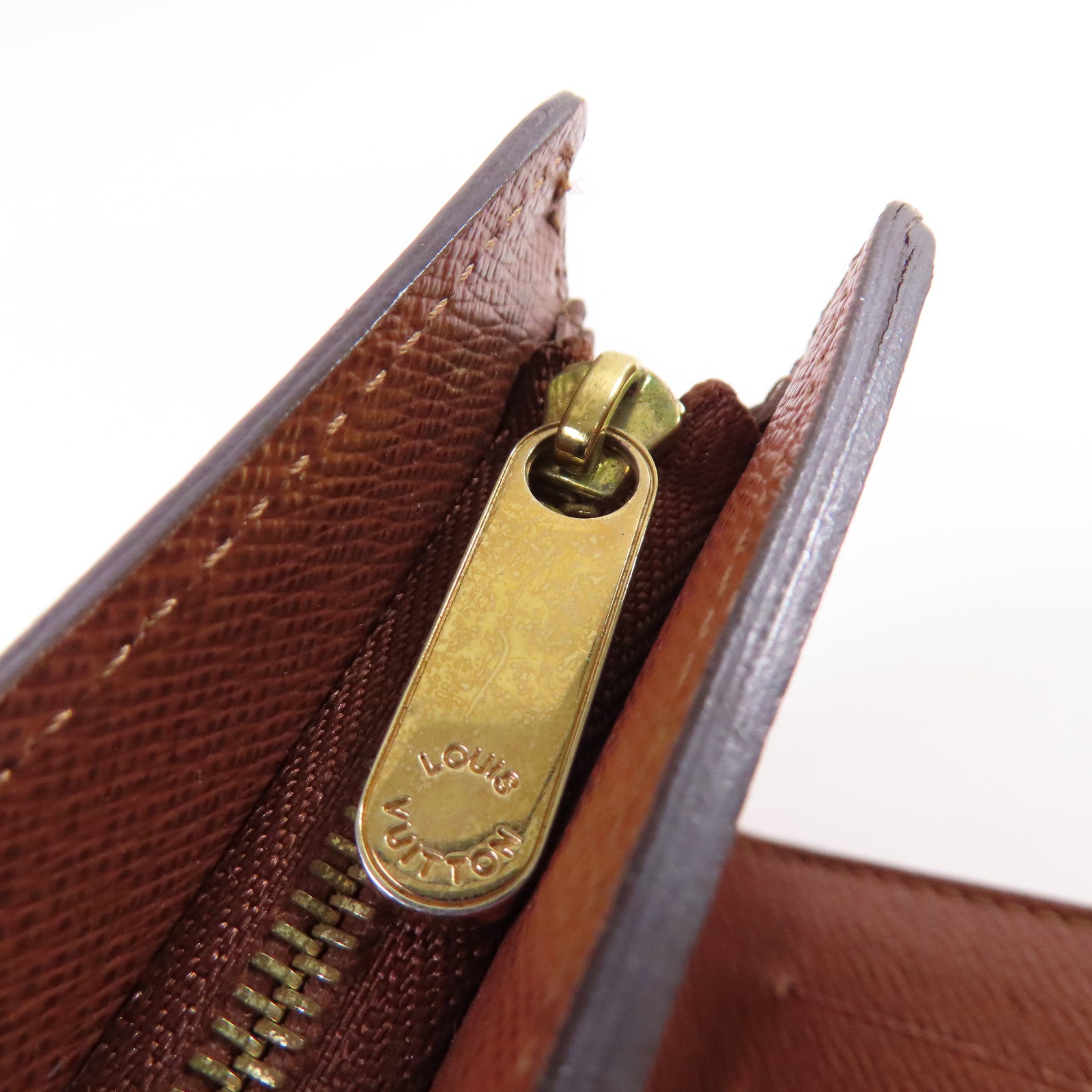 LOUIS VUITTON Monogram Joey Short Wallet金扣短錢包啡色