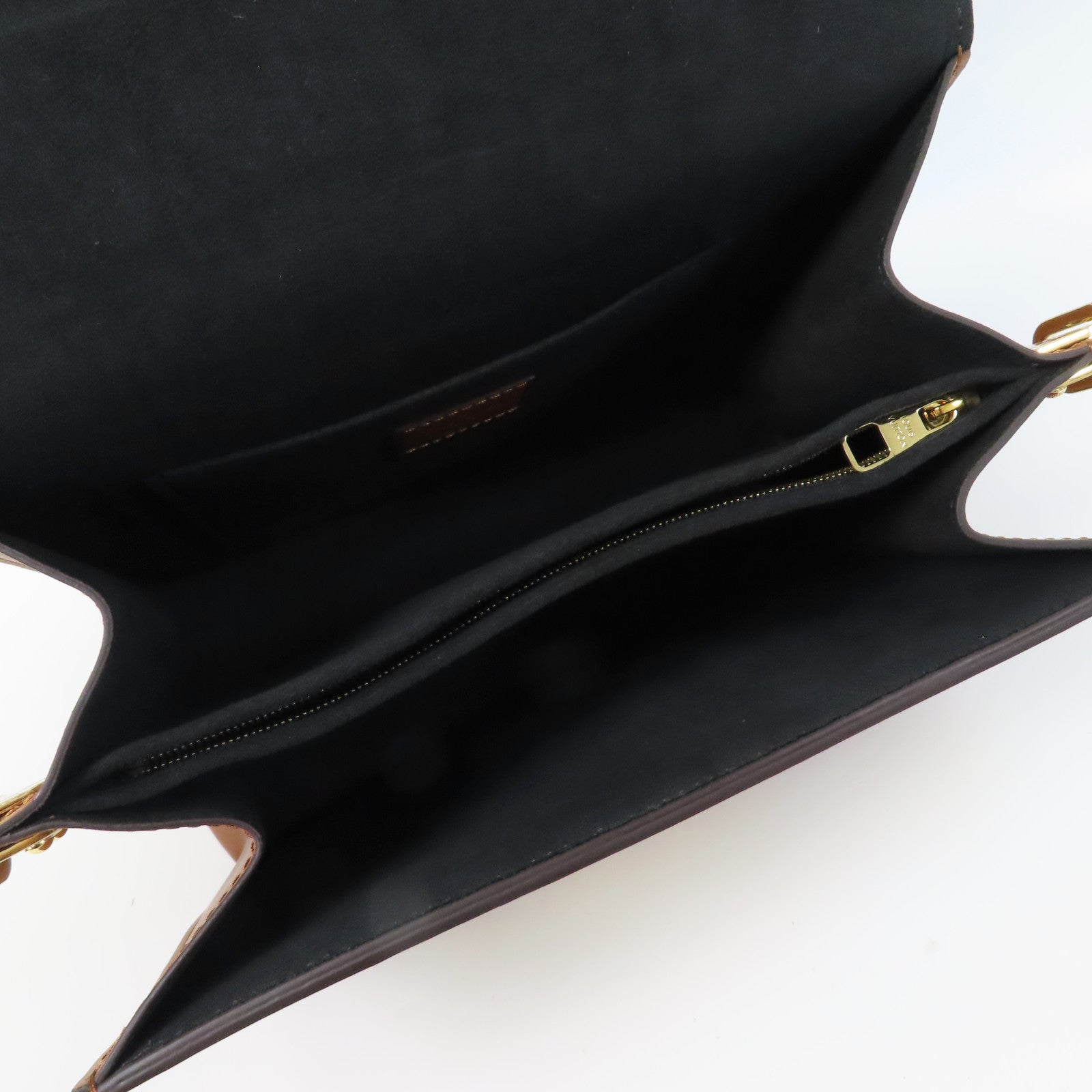 LOUIS VUITTON Monogram Dauphine金扣肩背袋啡色