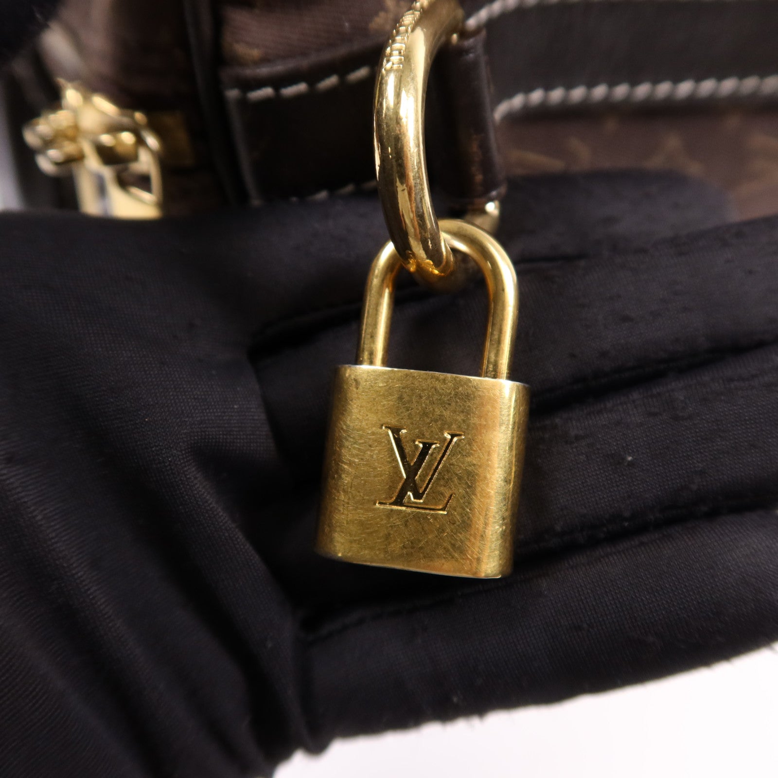 LOUIS VUITTON Monogram Mini Lin Speedy 30金扣手挽肩背兩用袋