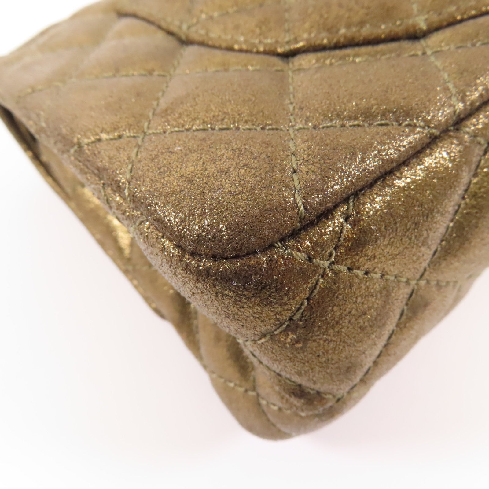 CHANEL 牛皮皮革2.55金扣鏈帶肩背袋