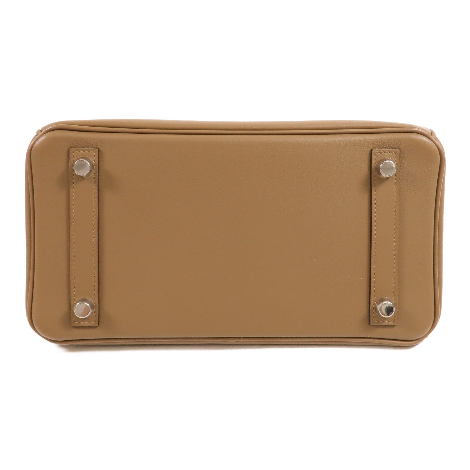 HERMES Jonathan皮革Birkin 25手挽袋Beige De Weimar