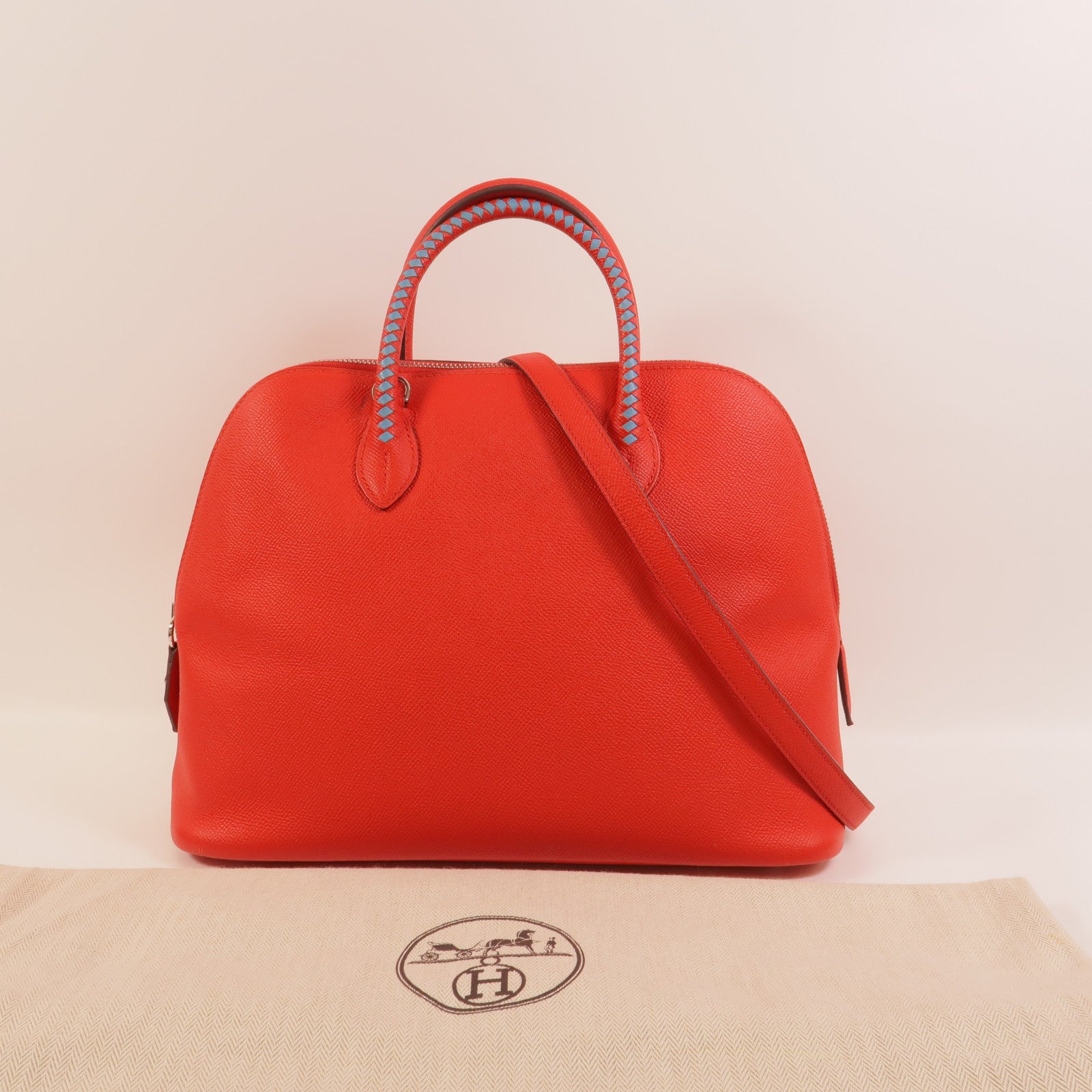 HERMES Epsom皮革Bolide 1923 Tressage手挽肩背兩用袋