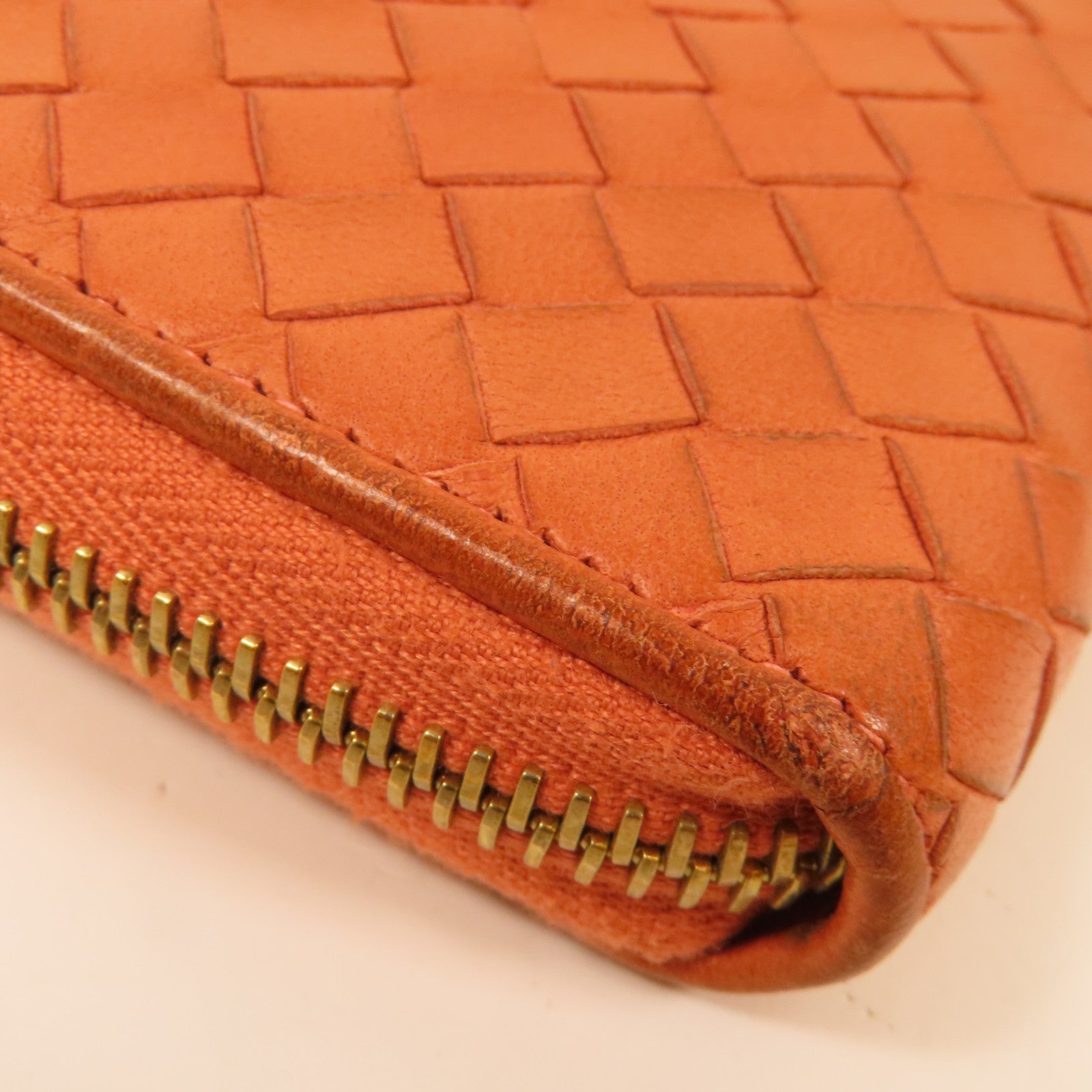 BOTTEGA VENETA 織紋皮革Long Wallet金扣長錢包