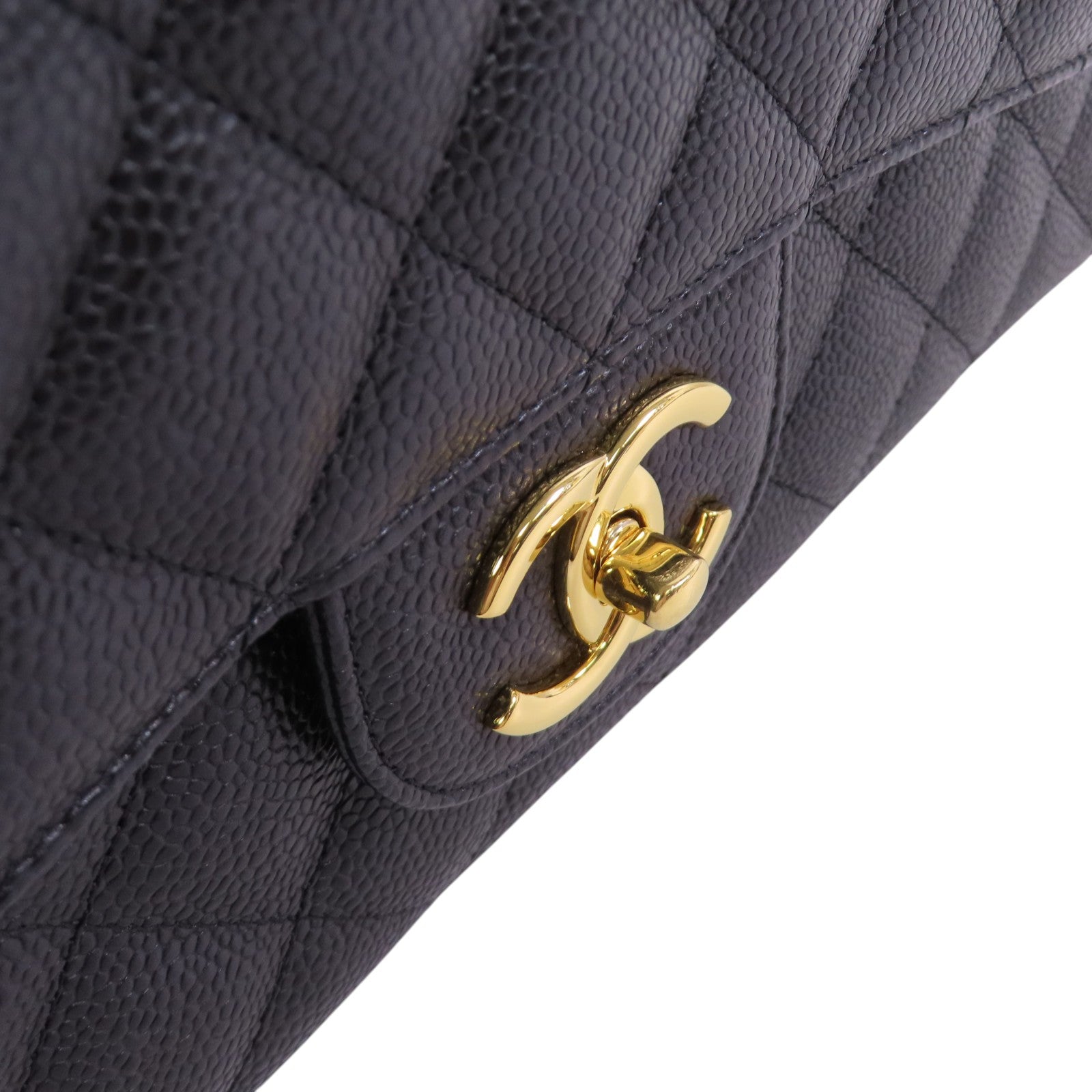 CHANEL 牛皮皮革Maxi Classic金扣鏈帶肩背袋