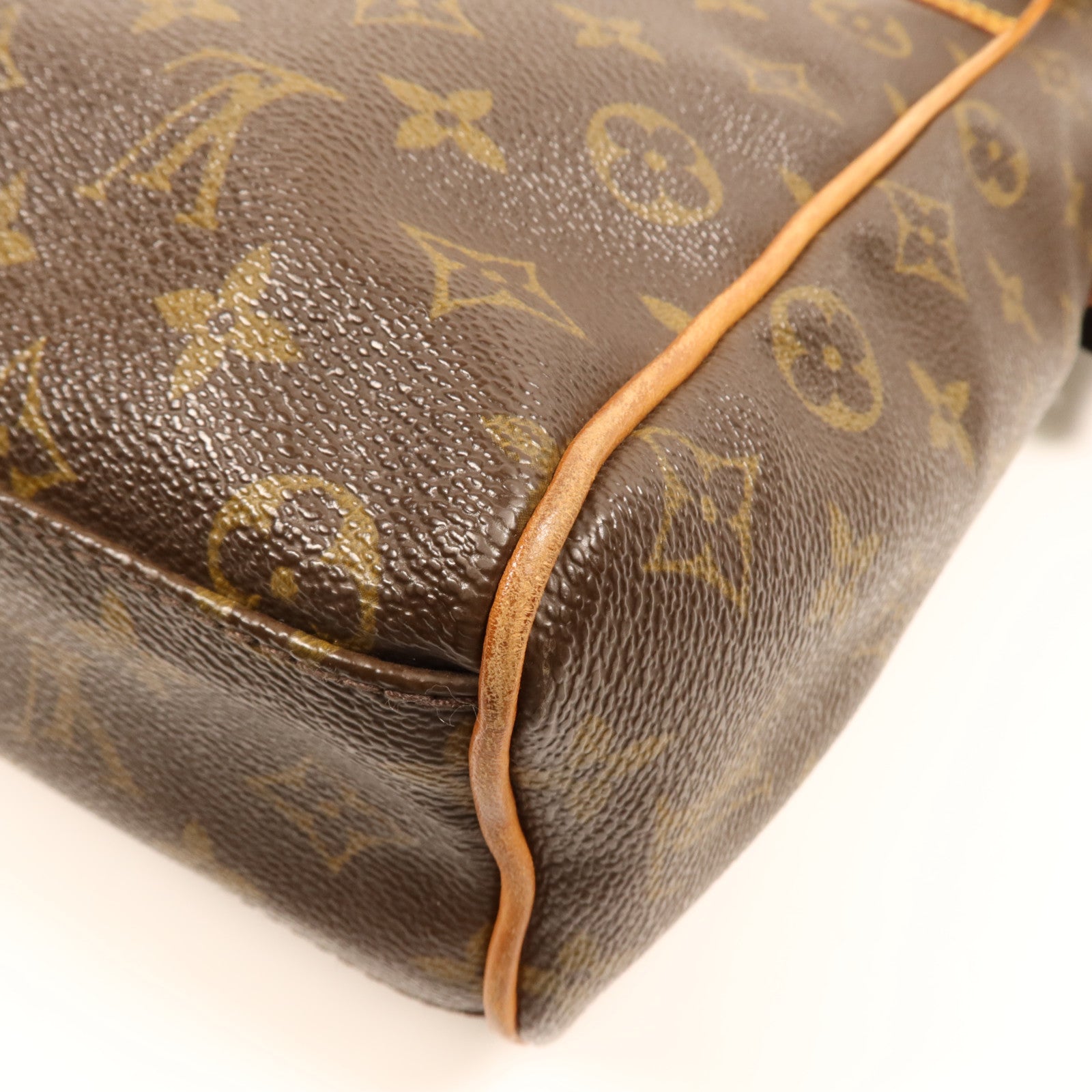 LOUIS VUITTON Monogram Abbesses金扣肩背袋棕色