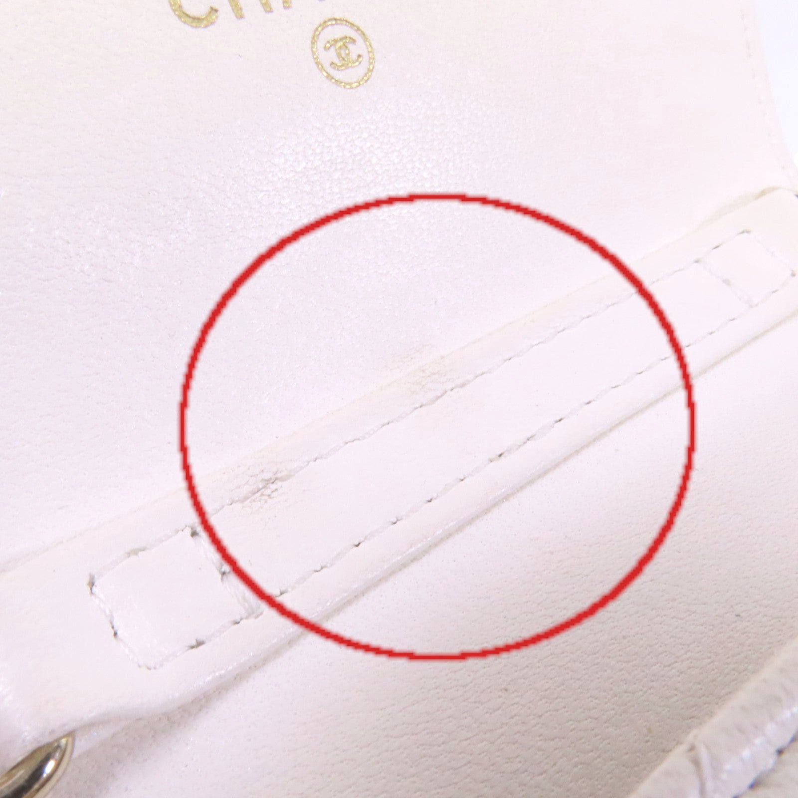 CHANEL 羊皮皮革Phone Bag金扣鏈帶肩背袋