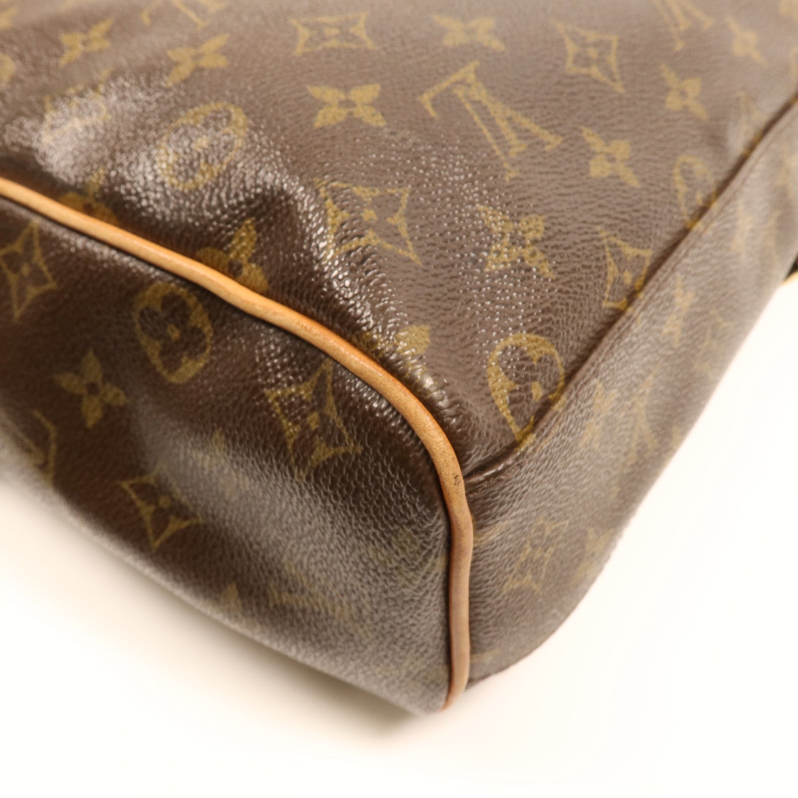 LOUIS VUITTON Monogram Abbesses金扣肩背袋棕色