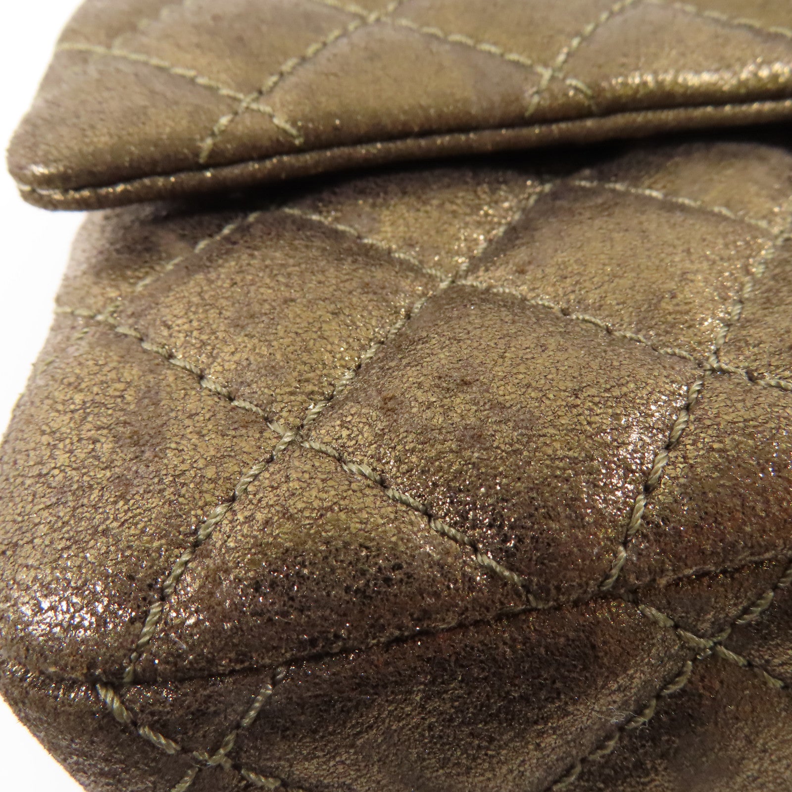 CHANEL 牛皮皮革2.55金扣鏈帶肩背袋