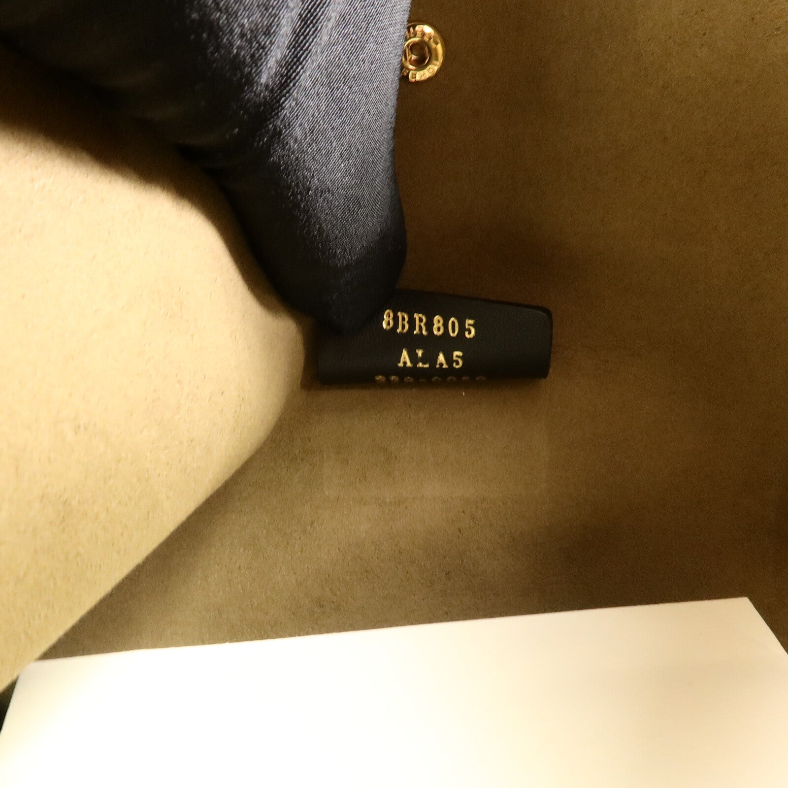 FENDI 羊毛/牛皮皮革O Lock Zip肩背袋
