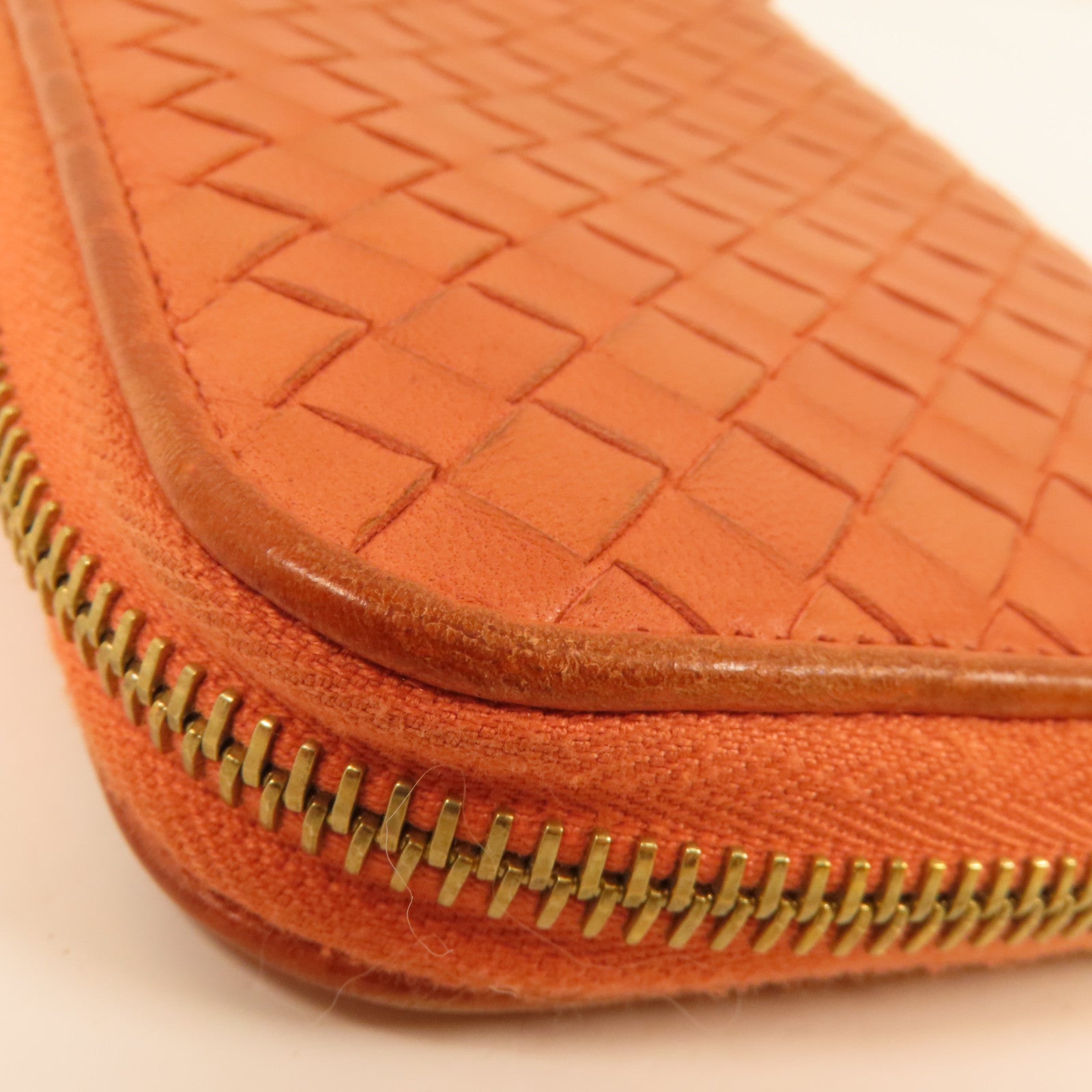 BOTTEGA VENETA 織紋皮革Long Wallet金扣長錢包