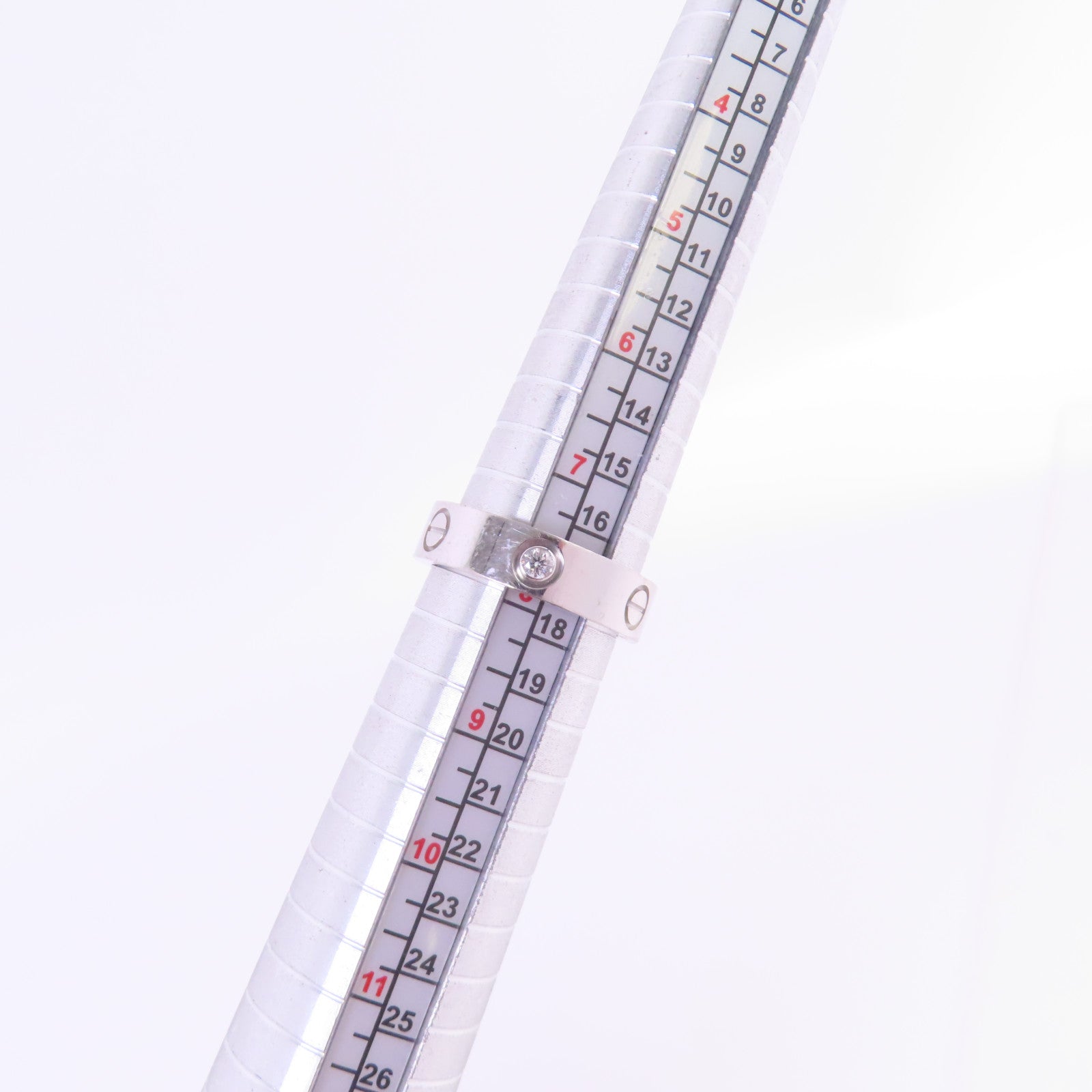 CARTIER (PRICE DOWN) Diamond Love Ring Cartier#57/US#7.75 18K White Gold