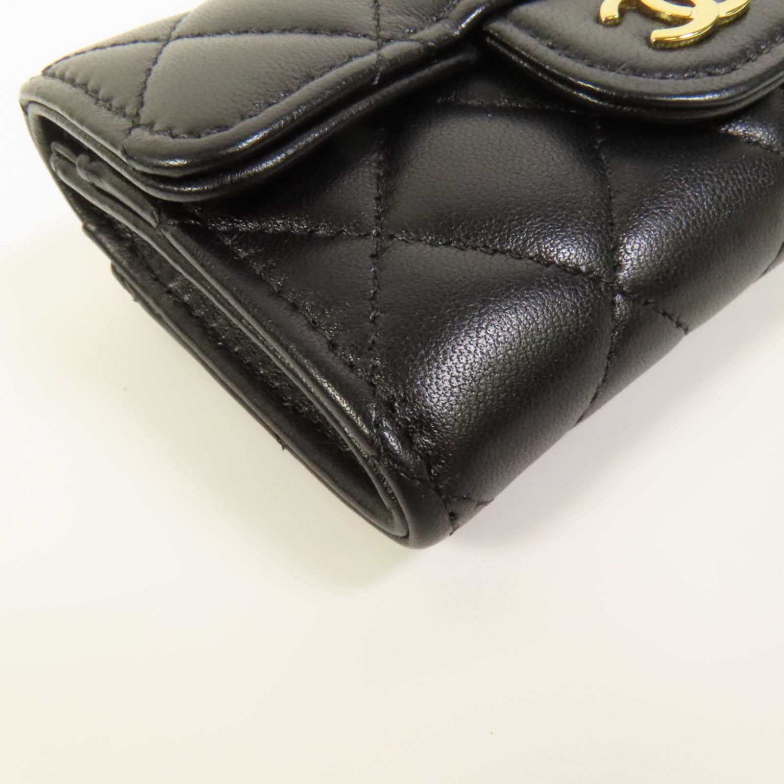 CHANEL 羊皮皮革Card Case金扣卡片套