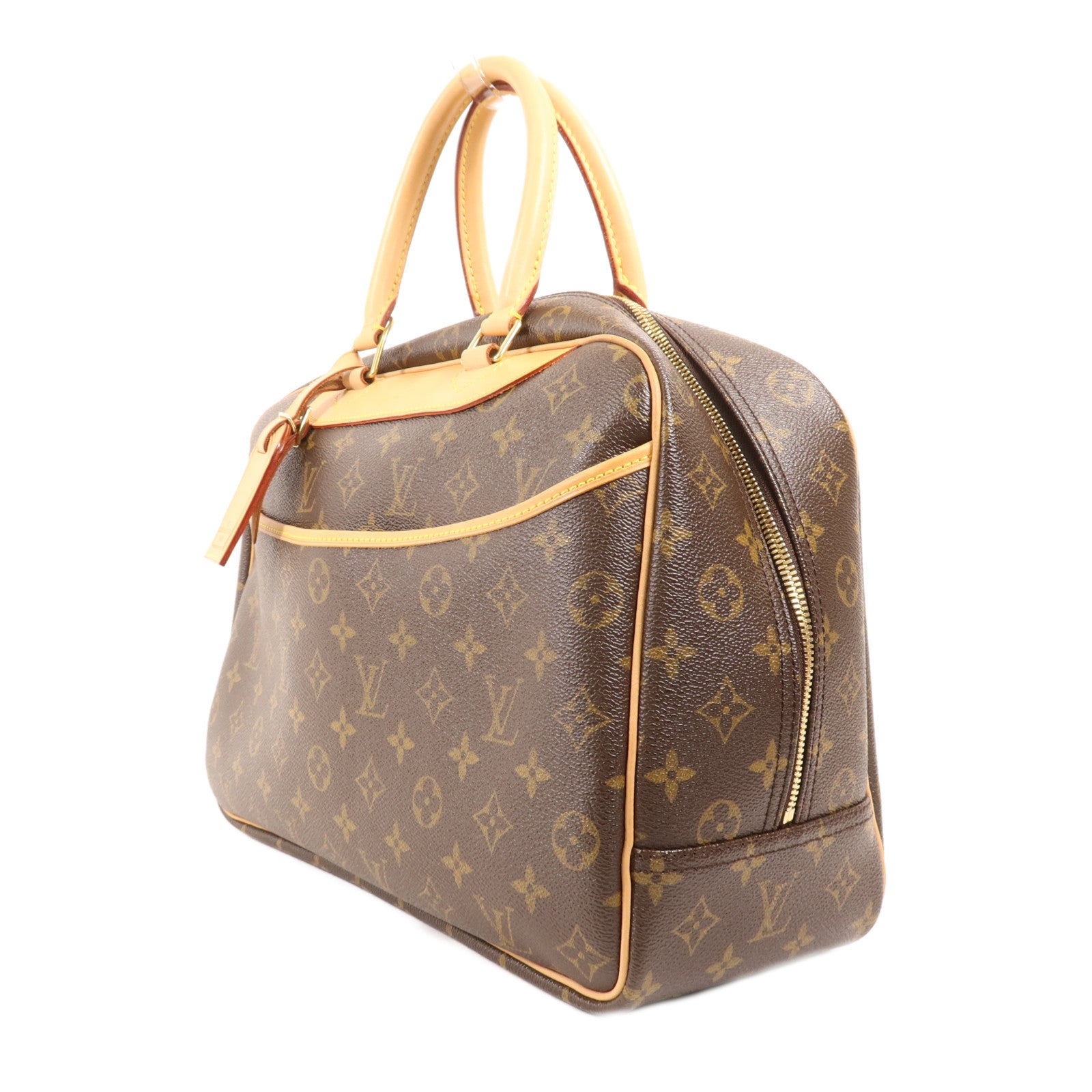 LOUIS VUITTON Monogram Deauville金扣手挽袋