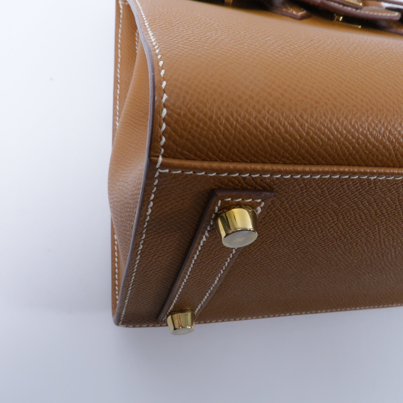 HERMES Epsom皮革Birkin 25手挽袋Gold