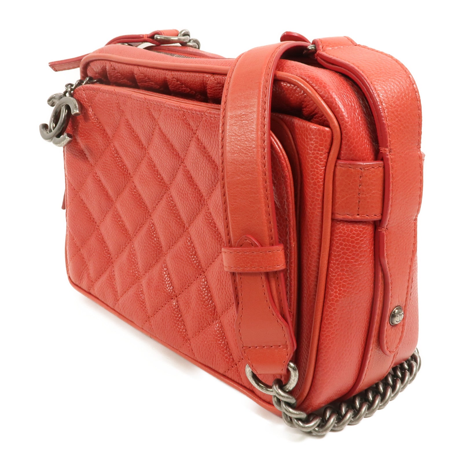 CHANEL 牛皮皮革Chain Shoulder鏈帶肩背袋