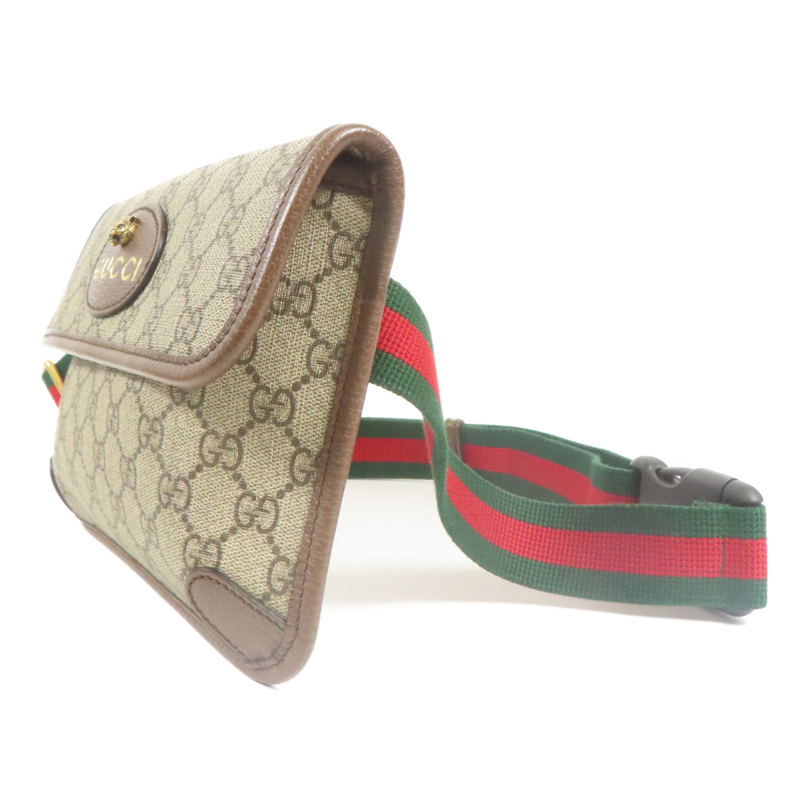 GUCCI 塗層帆布Waist Bag金扣腰包
