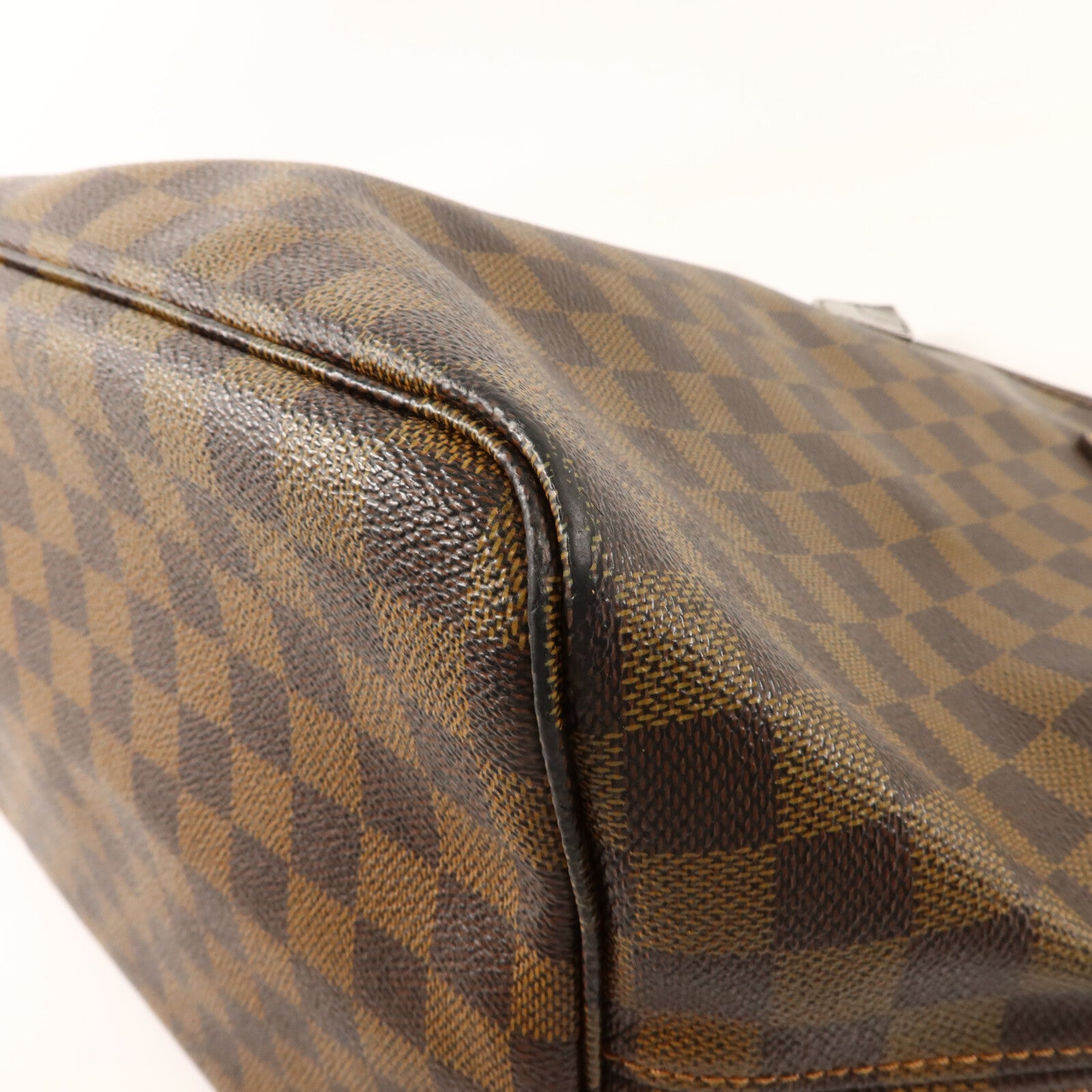 LOUIS VUITTON Damier Neverfull金扣肩背袋