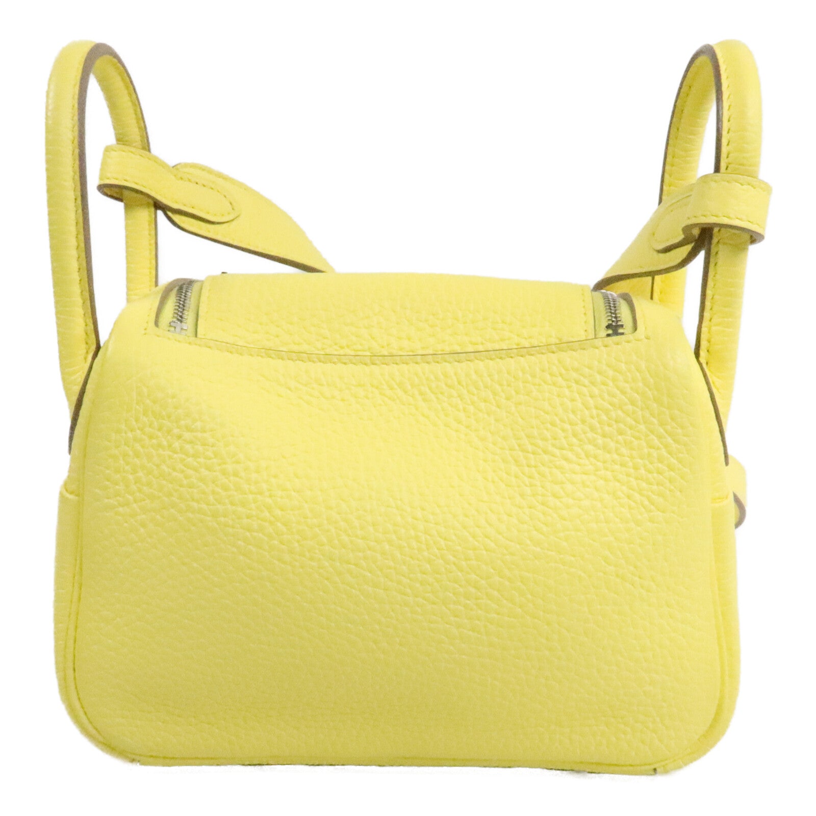 HERMES Mini Lindy金扣手挽肩背兩用袋Limoncello