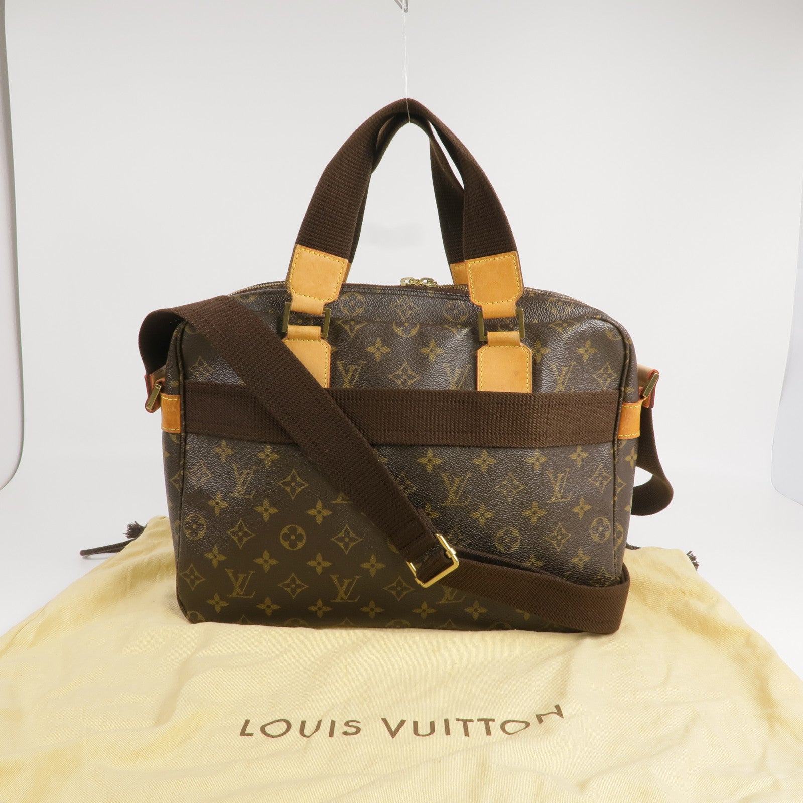 LOUIS VUITTON Monogram Sac Bosphore金扣手挽肩背兩用袋
