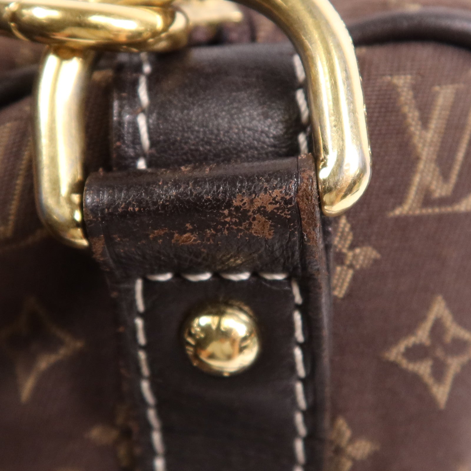 LOUIS VUITTON Monogram Mini Lin Speedy 30金扣手挽肩背兩用袋