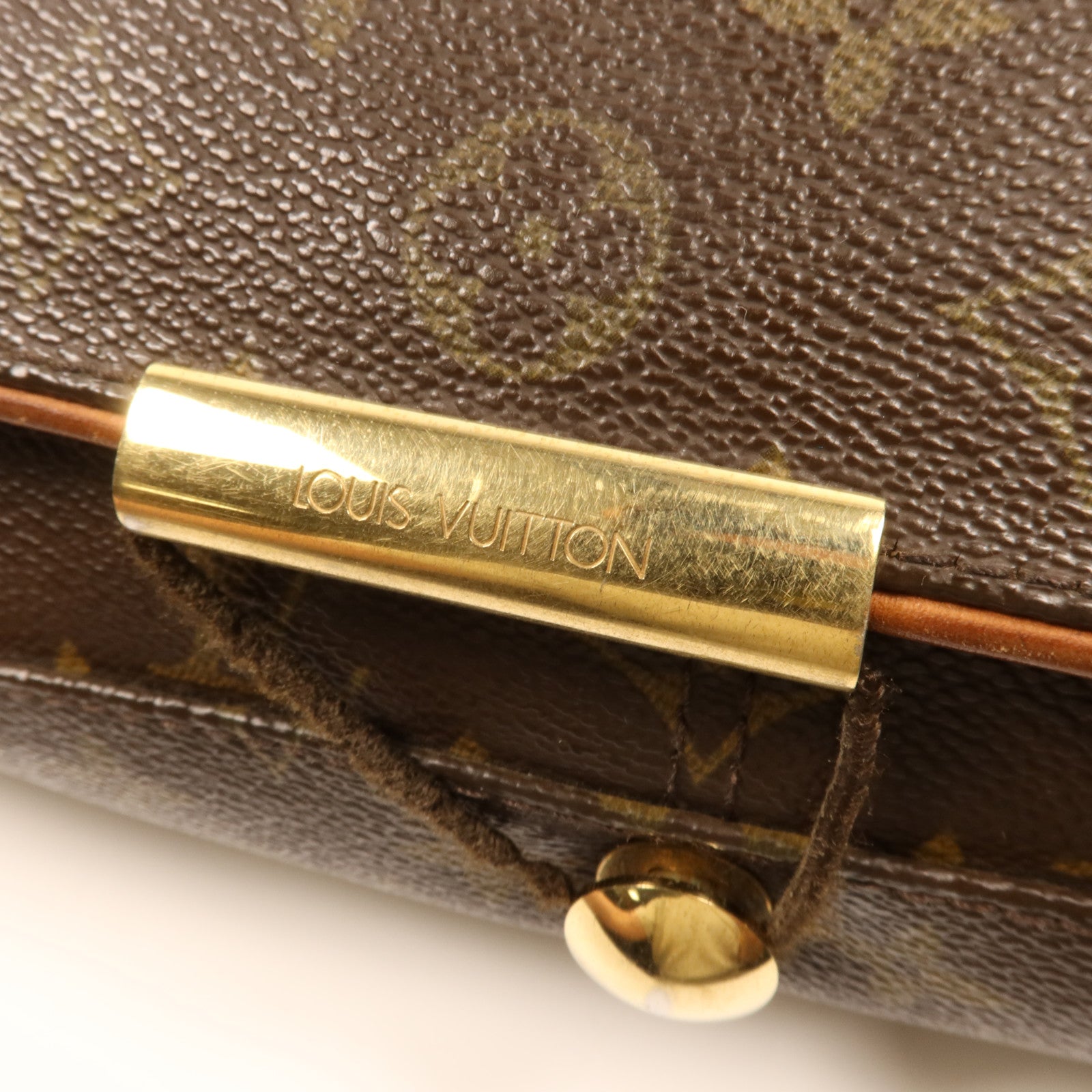 LOUIS VUITTON 【激減優惠】Monogram Abbesses金扣肩背袋棕色
