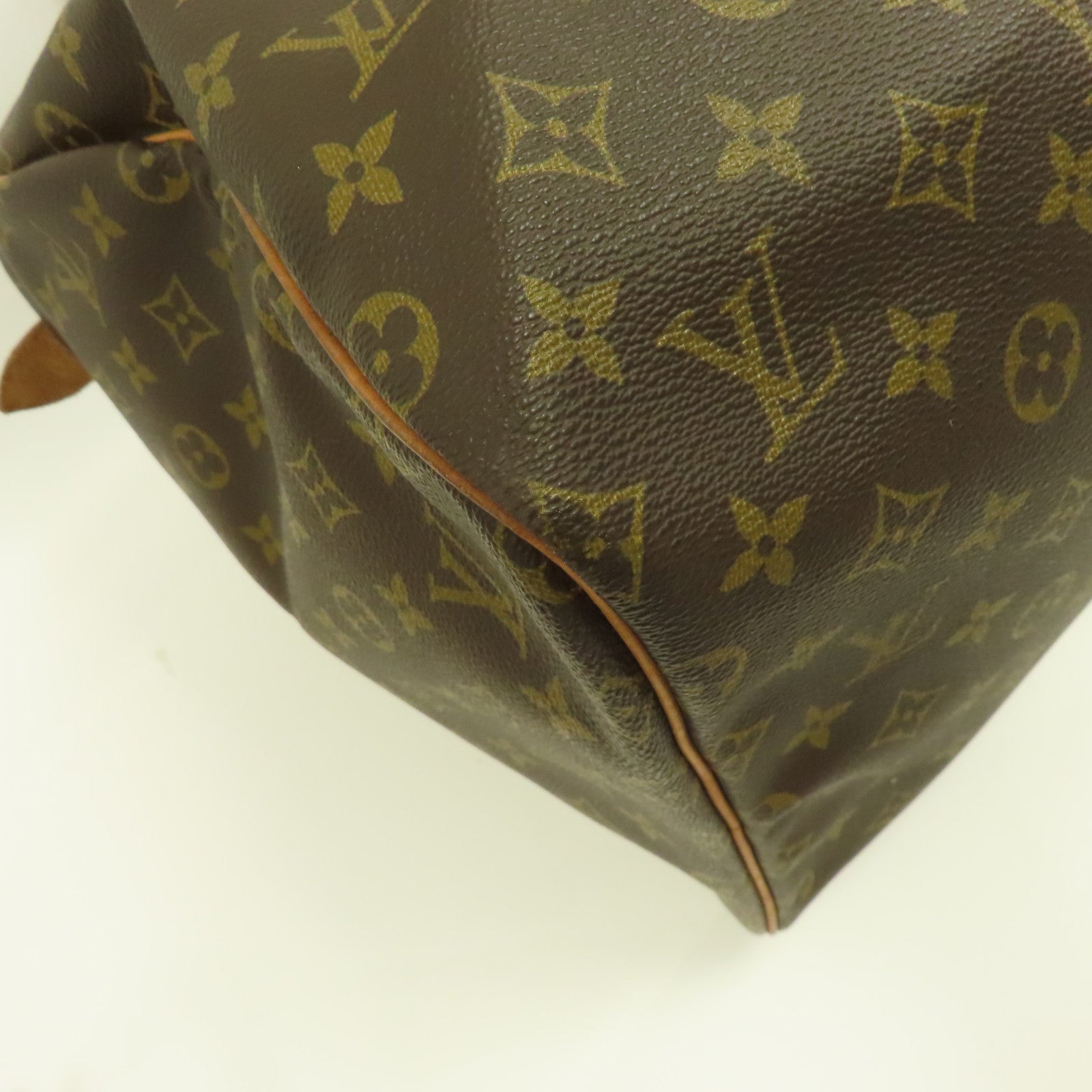 LOUIS VUITTON Monogram Keepall 55金扣波士頓包啡色