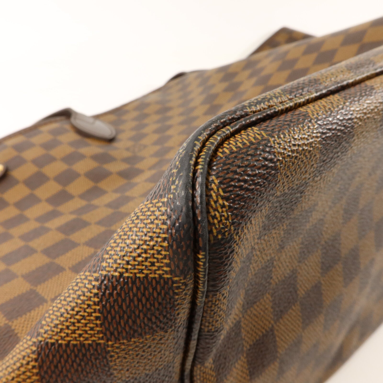 LOUIS VUITTON Damier Neverfull金扣肩背袋