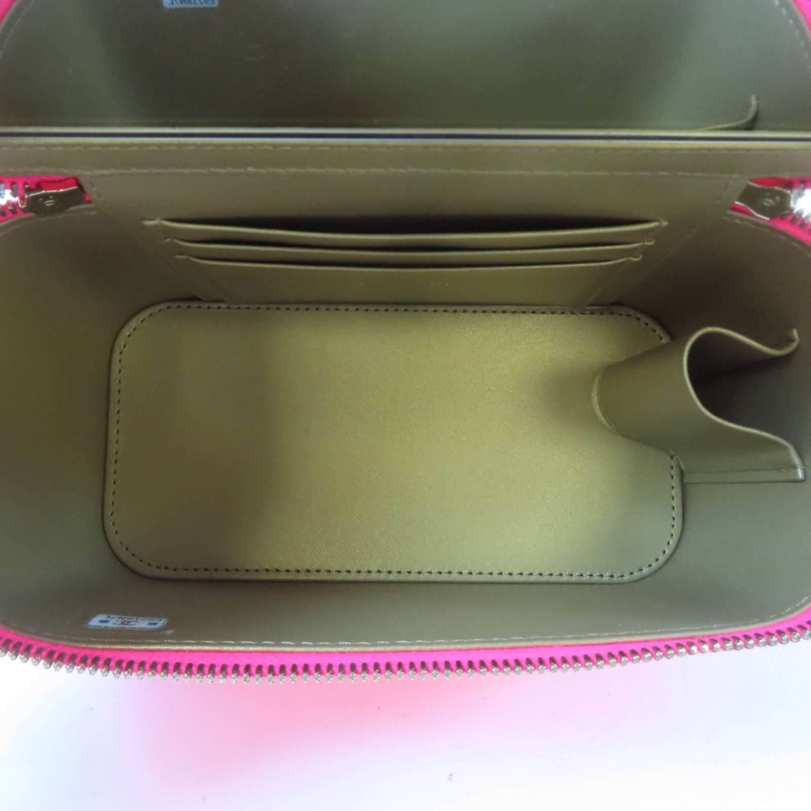 CHANEL 菱格漆皮皮革Vanity Case With Gold Ball金扣鏈帶肩背袋粉色