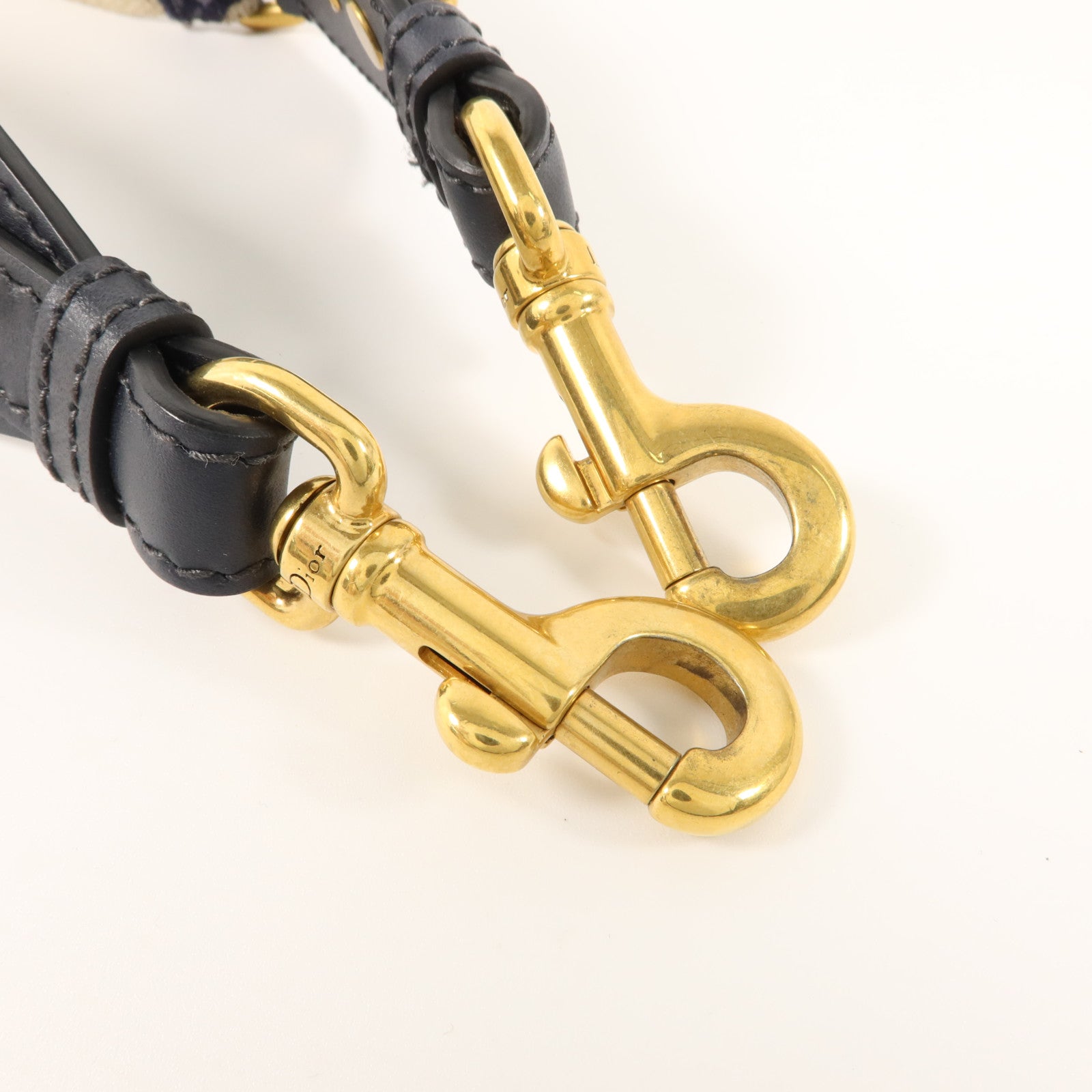 Dior 帆布/牛皮皮革/金屬Vintage Oblique Shoulder Strap肩帶