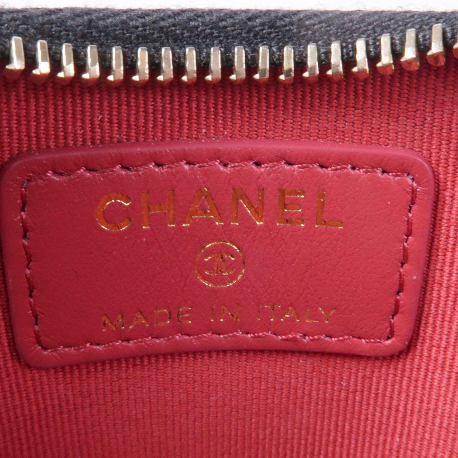 CHANEL 羊皮皮革Small Wallet金扣錢包