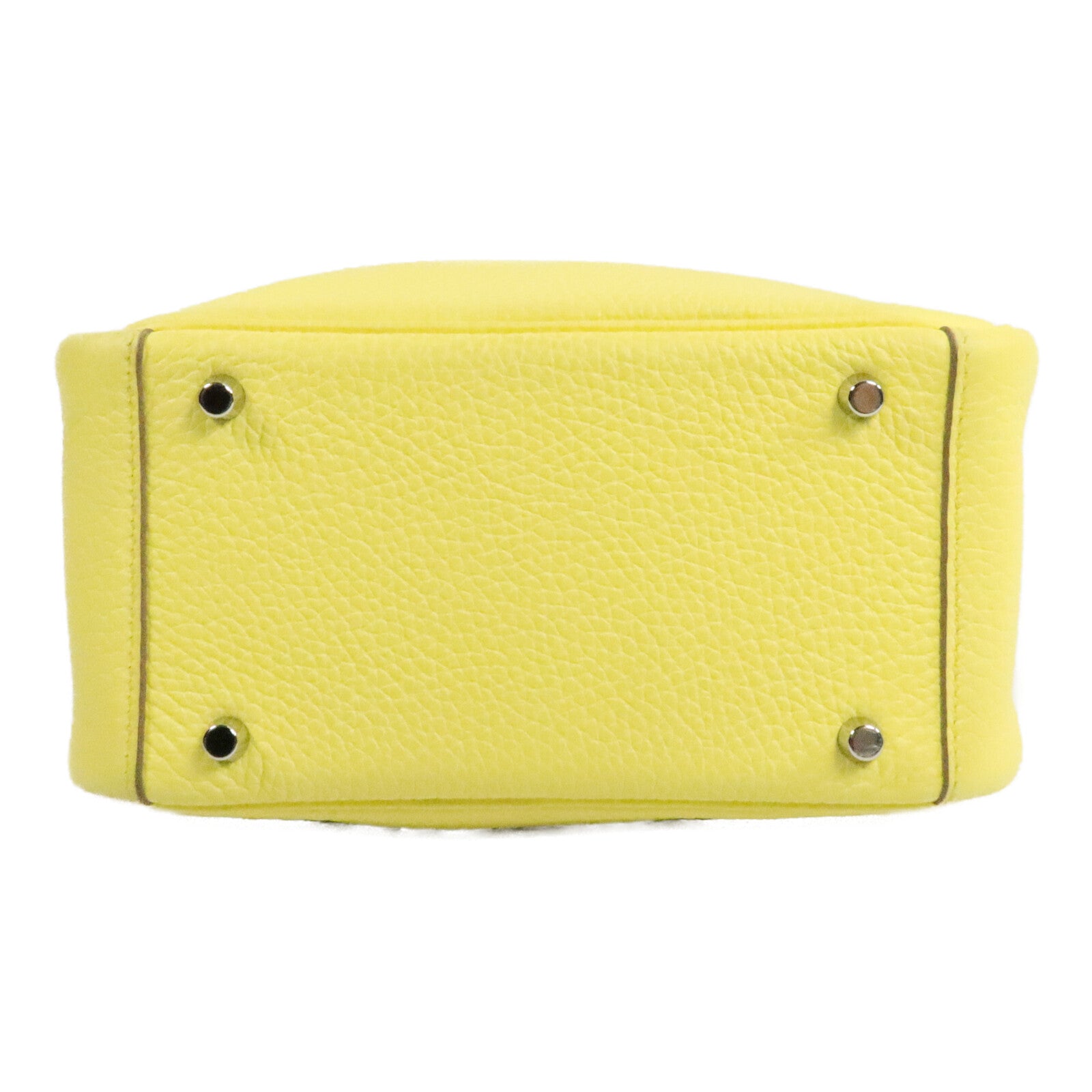HERMES Mini Lindy金扣手挽肩背兩用袋Limoncello