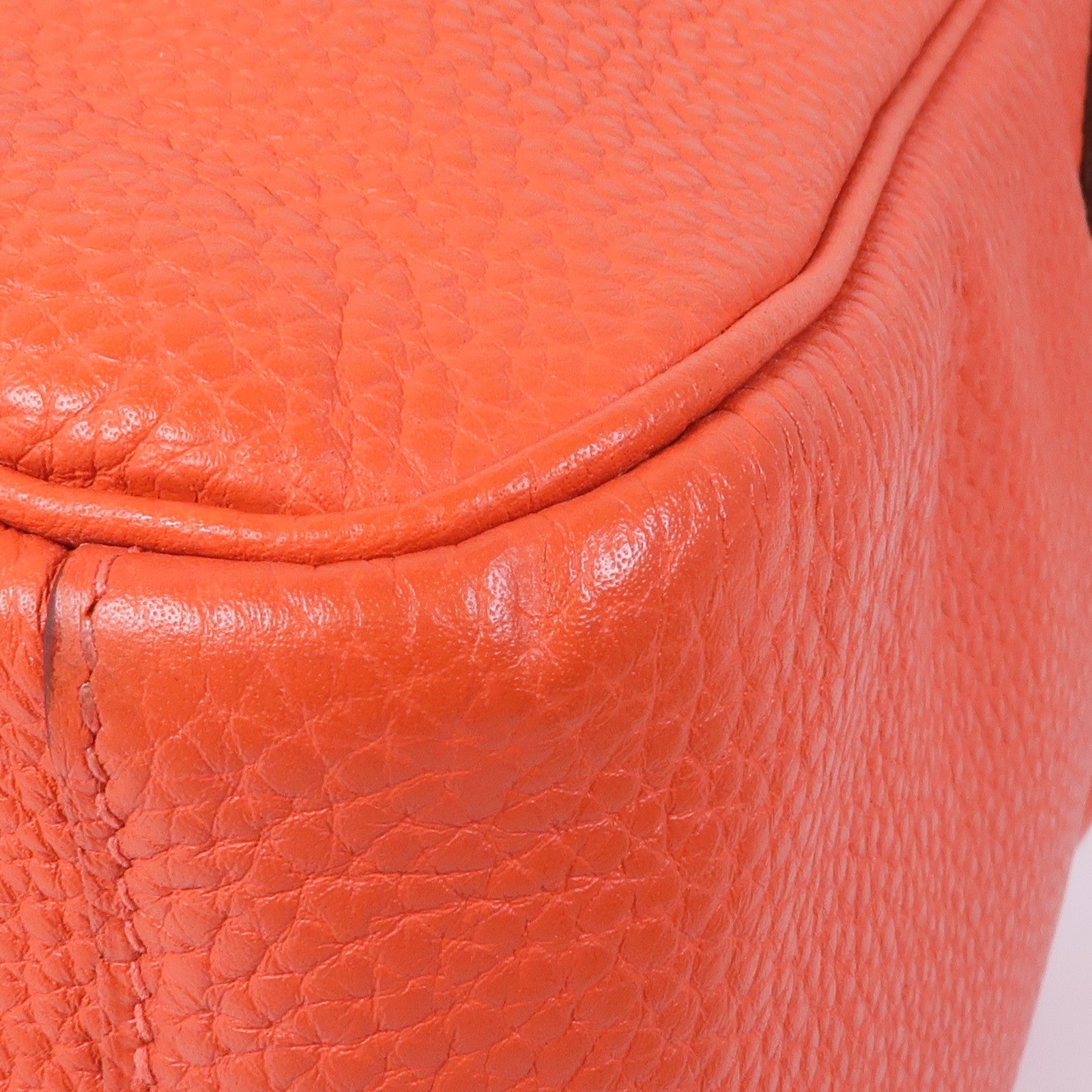 HERMES Clemence皮革Lindy 30銀扣手挽肩背兩用袋Rouge Pivoine