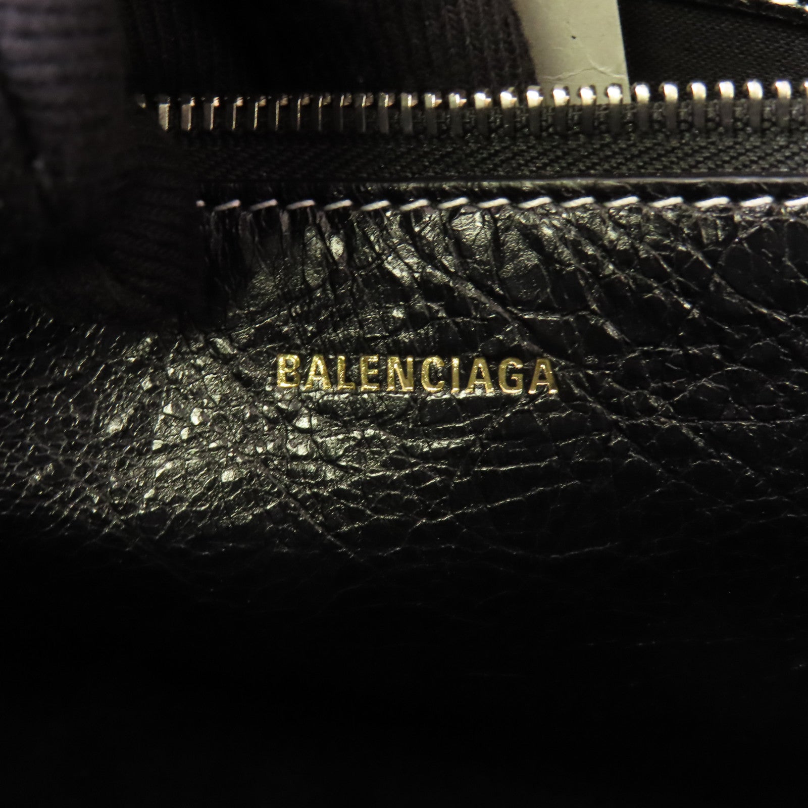 BALENCIAGA 牛皮皮革Barbes Bag銀扣手挽肩背兩用袋