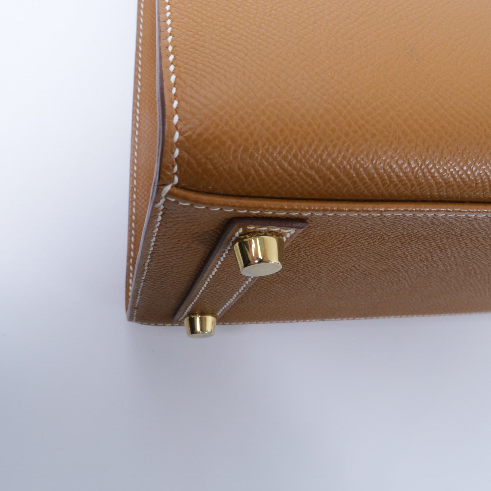 HERMES Epsom皮革Birkin 25手挽袋Gold