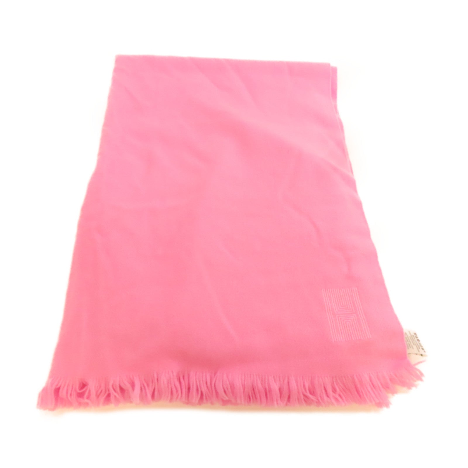 HERMES **【激減優惠】羊絨Scarf圍巾粉紅色