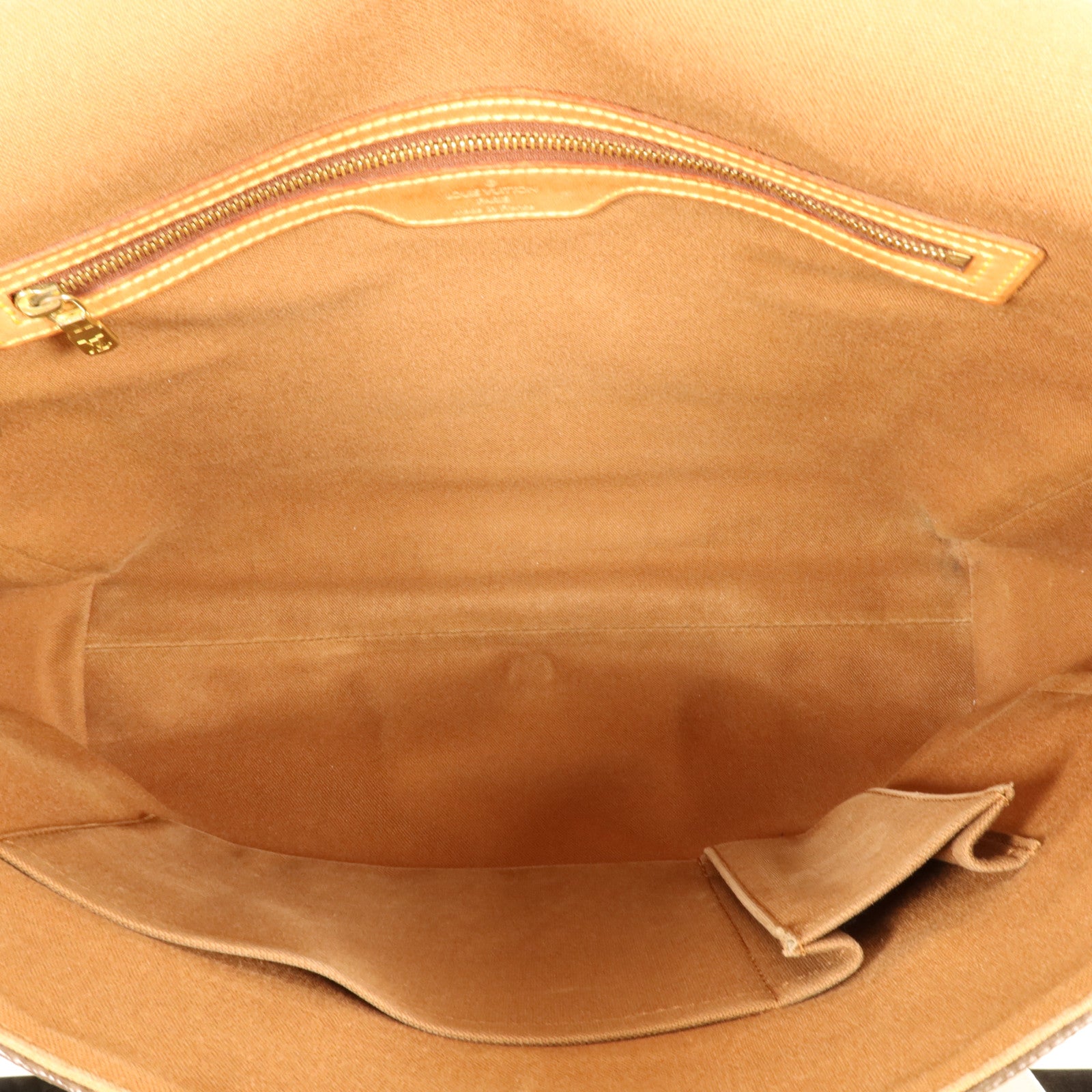 LOUIS VUITTON Monogram Abbesses金扣肩背袋棕色