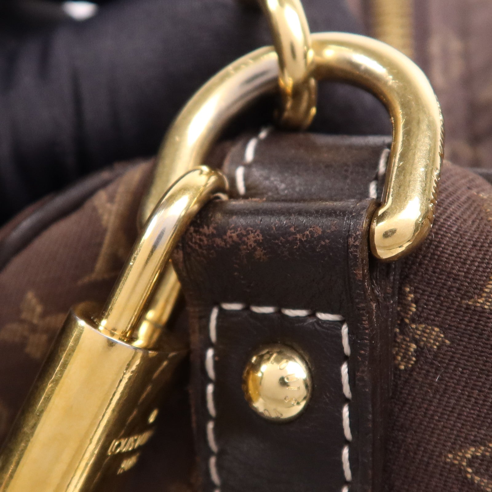 LOUIS VUITTON Monogram Mini Lin Speedy 30金扣手挽肩背兩用袋