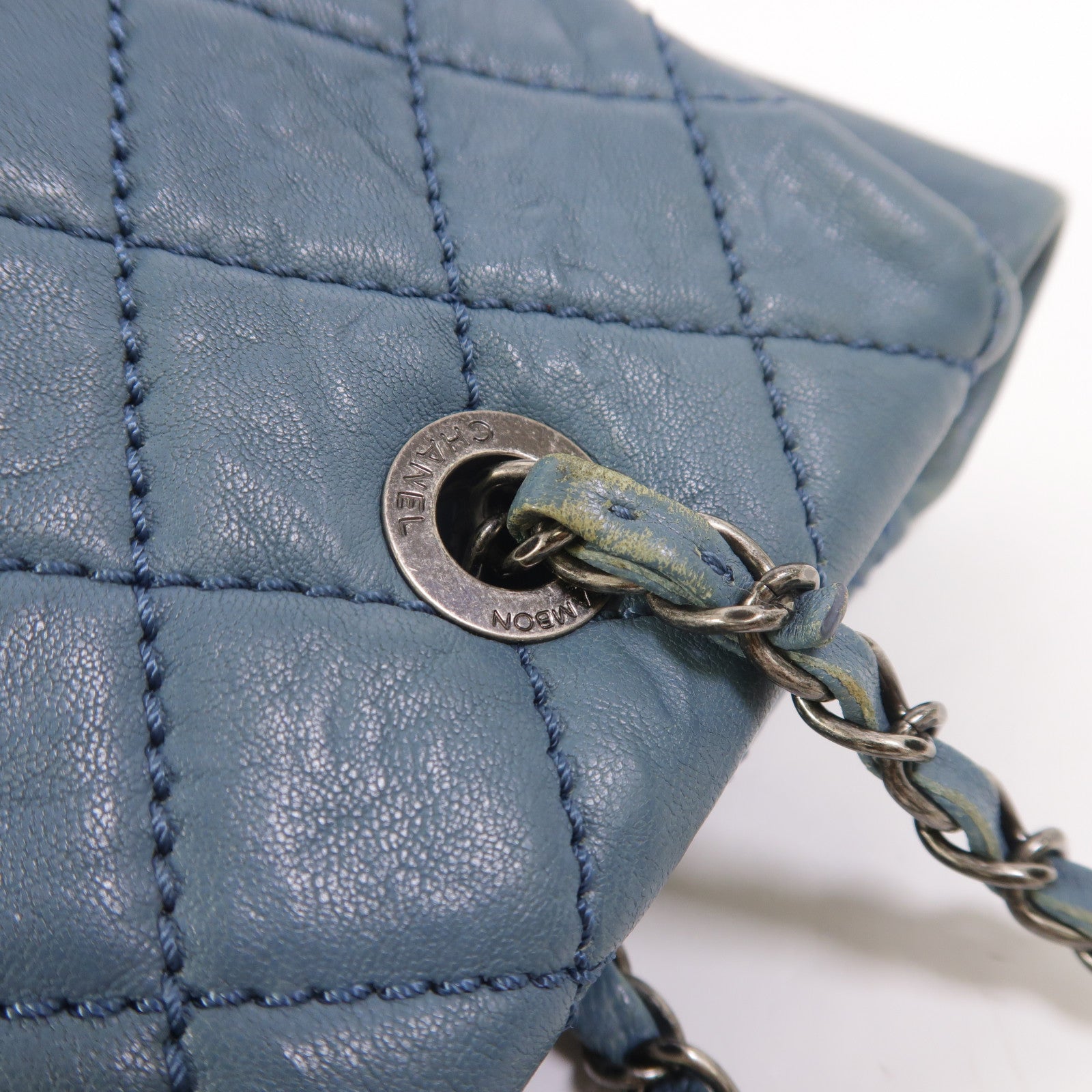 CHANEL 牛皮皮革Chain Tote鏈帶肩背袋