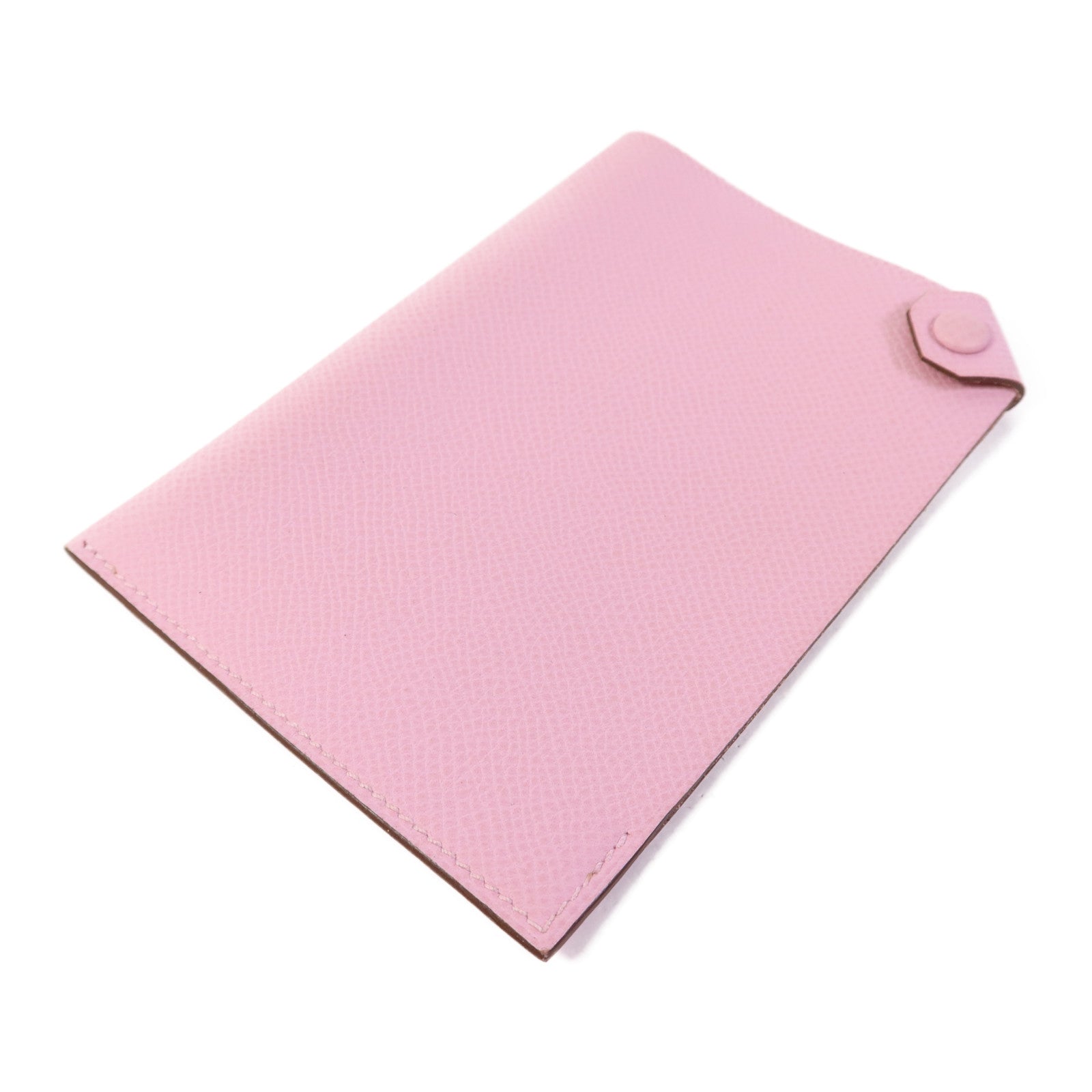 HERMES Epsom皮革Passpart Case銀扣護照套Mauve Sylvestre