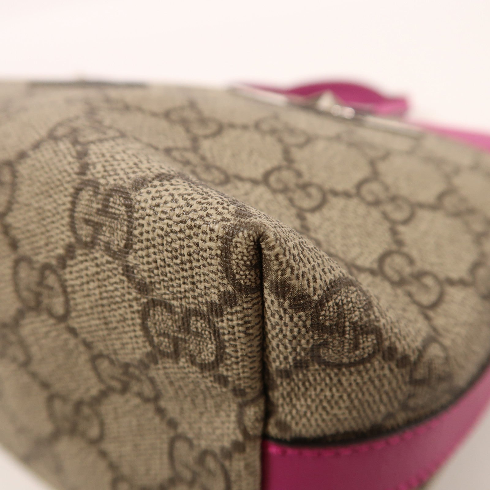 GUCCI 塗層帆布Tote Bag銀扣手挽袋
