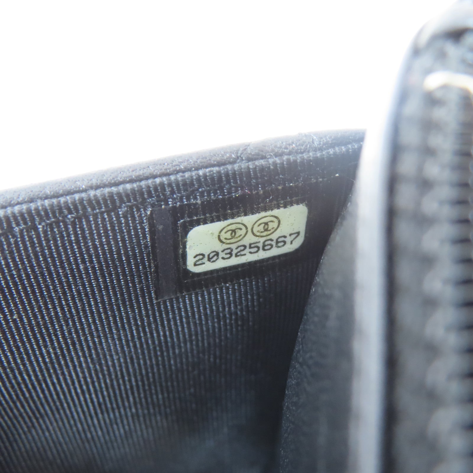 CHANEL 菱格羊皮皮革WOC Wallet On Chain銀扣鏈帶肩背袋黑色