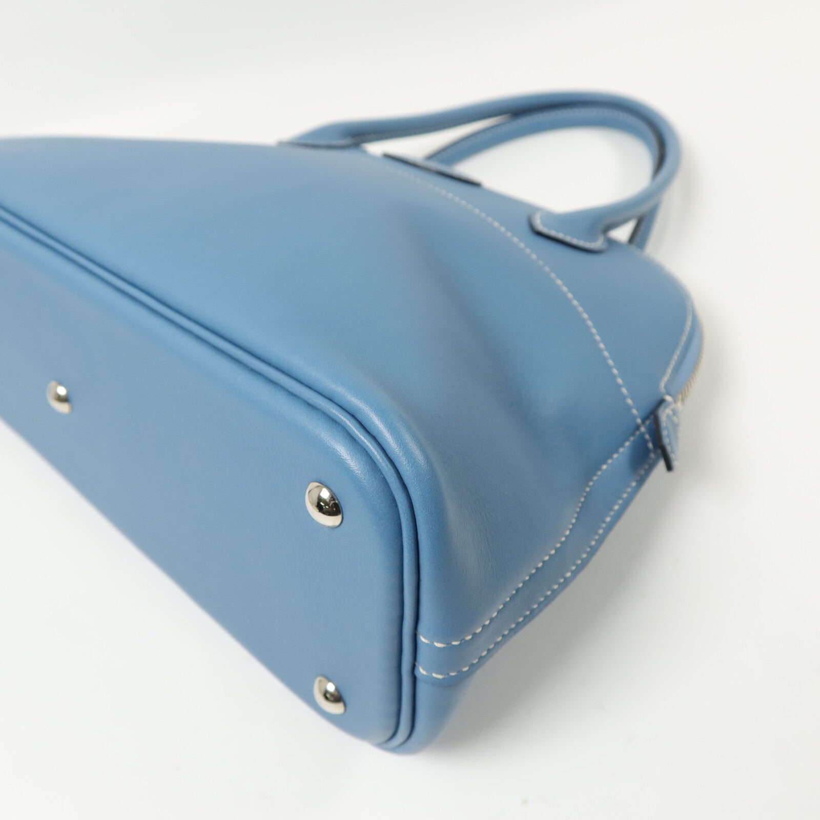 HERMES Swift皮革Bolide 27手挽肩背兩用袋Blue Jean