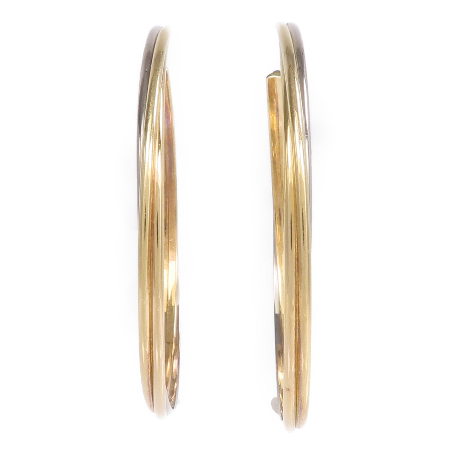 CARTIER 18K玫瑰金/黃金/白金Trinity耳環
