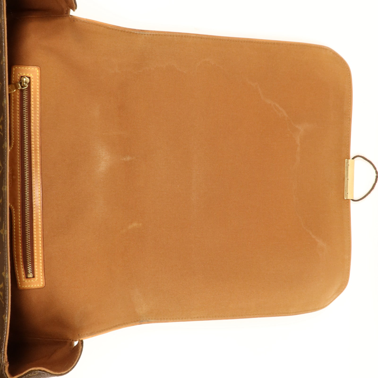 LOUIS VUITTON Monogram Abbesses金扣肩背袋棕色