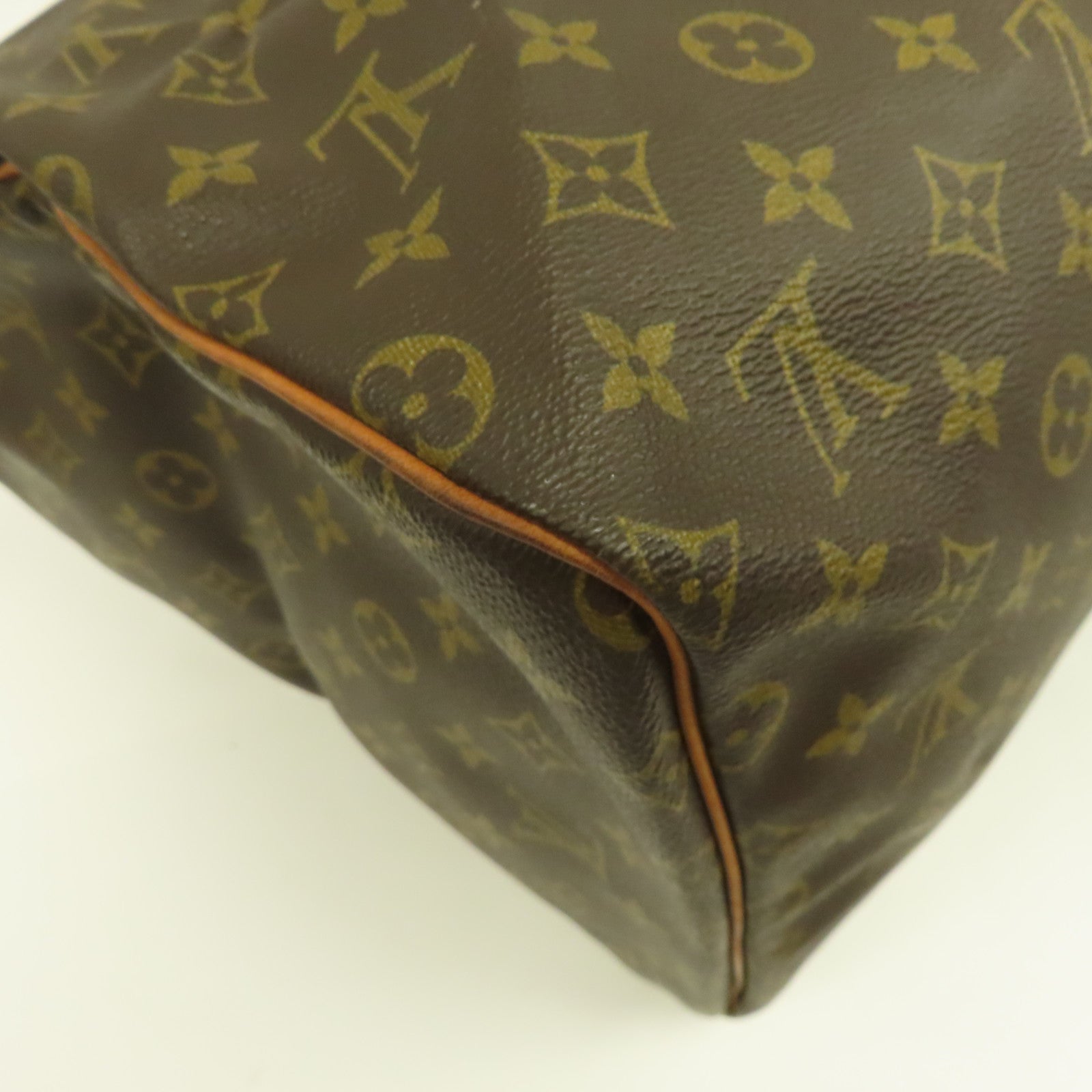 LOUIS VUITTON Monogram Keepall 55金扣波士頓包啡色